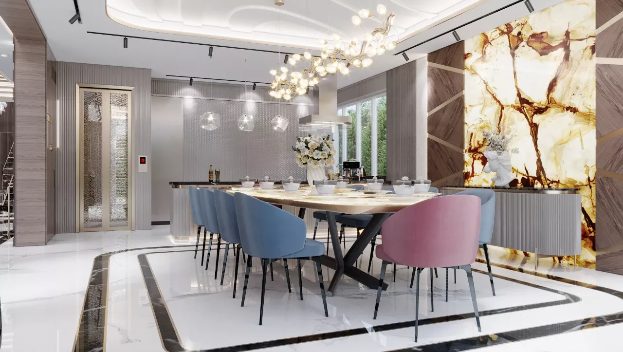 DINING ROOM INTERIOR DESIGN IN LUXURY CONCEPT