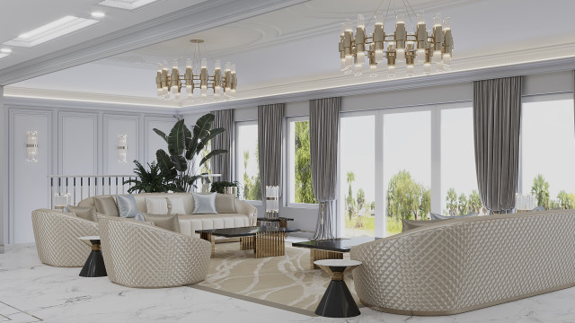 EXTRAVAGANT LIVING ROOM INTERIOR DESIGN