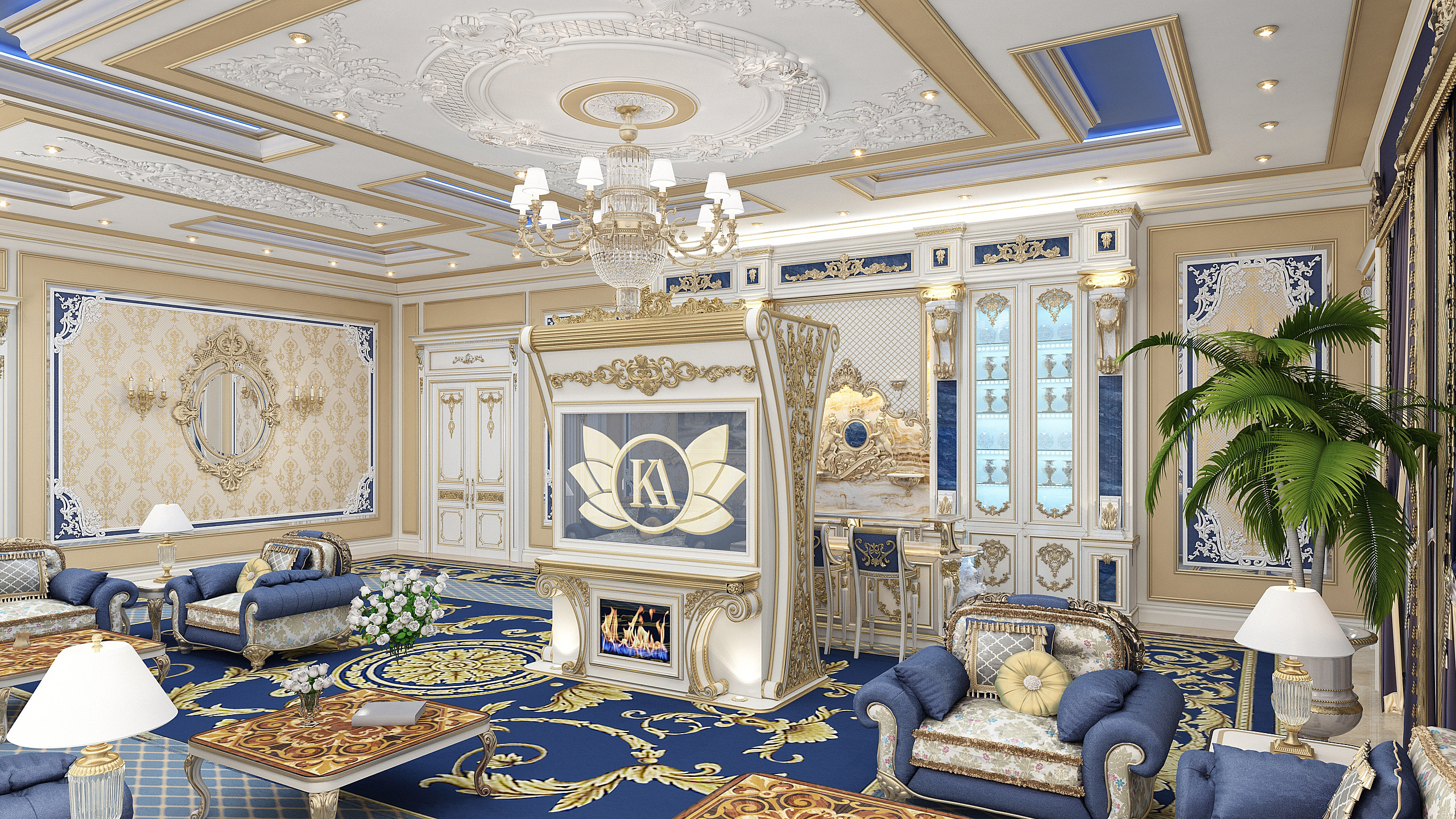 Luxurious Majlis Interior Design in UAE