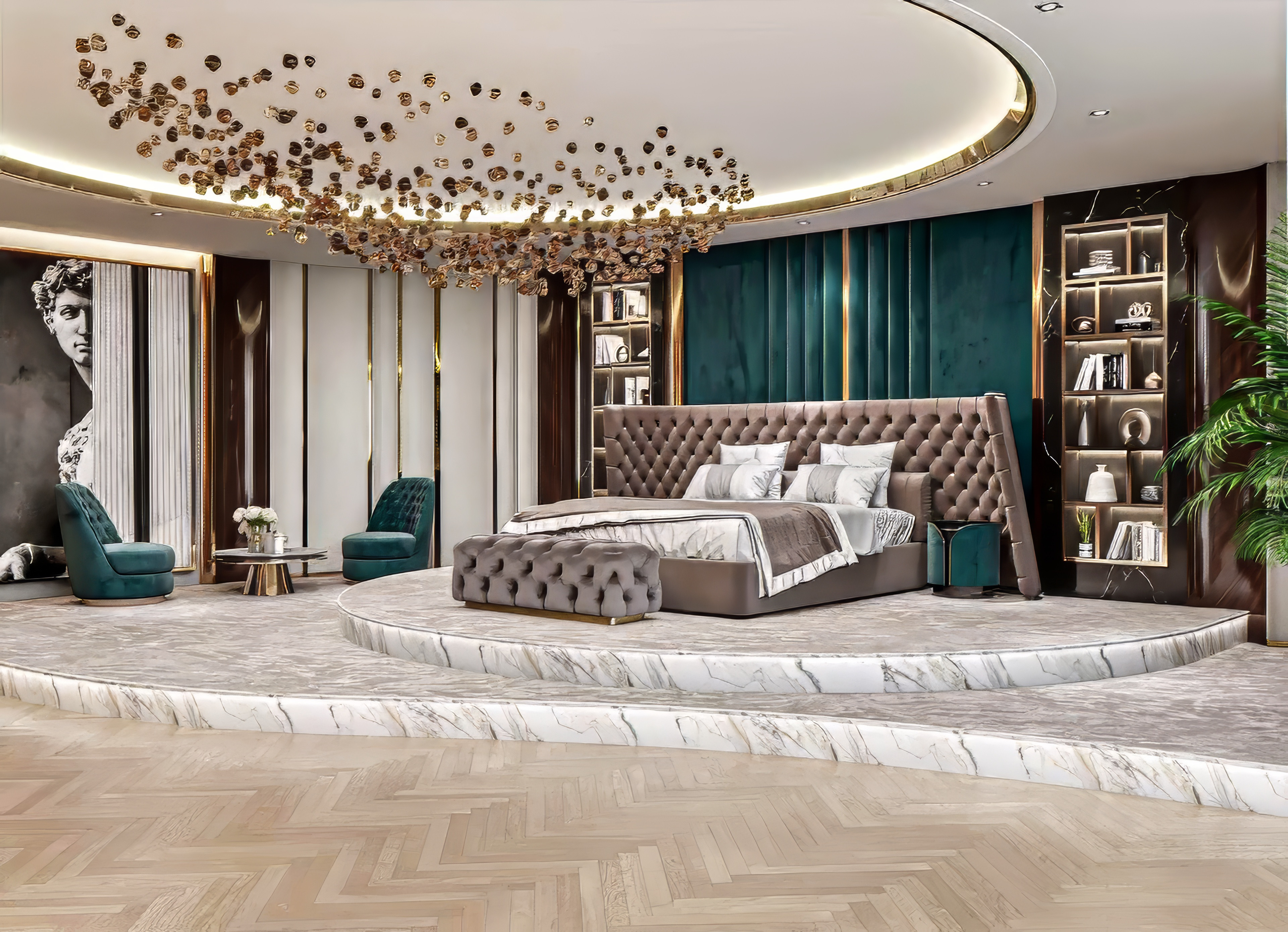 LUXURY MODERN DESIGN FOR MASTER BEDROOM