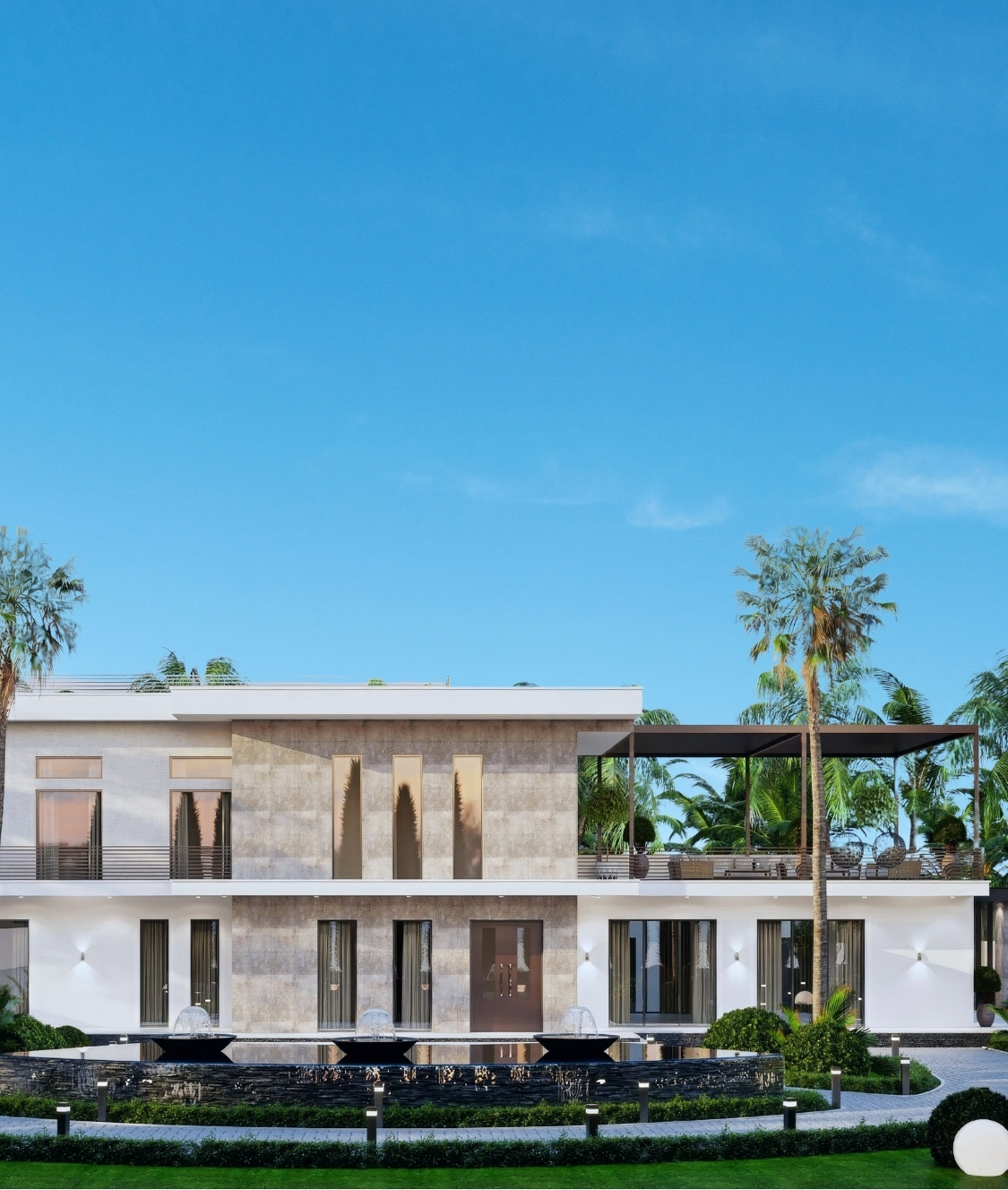 Architecture drawing for residential projects by Antonovich Design