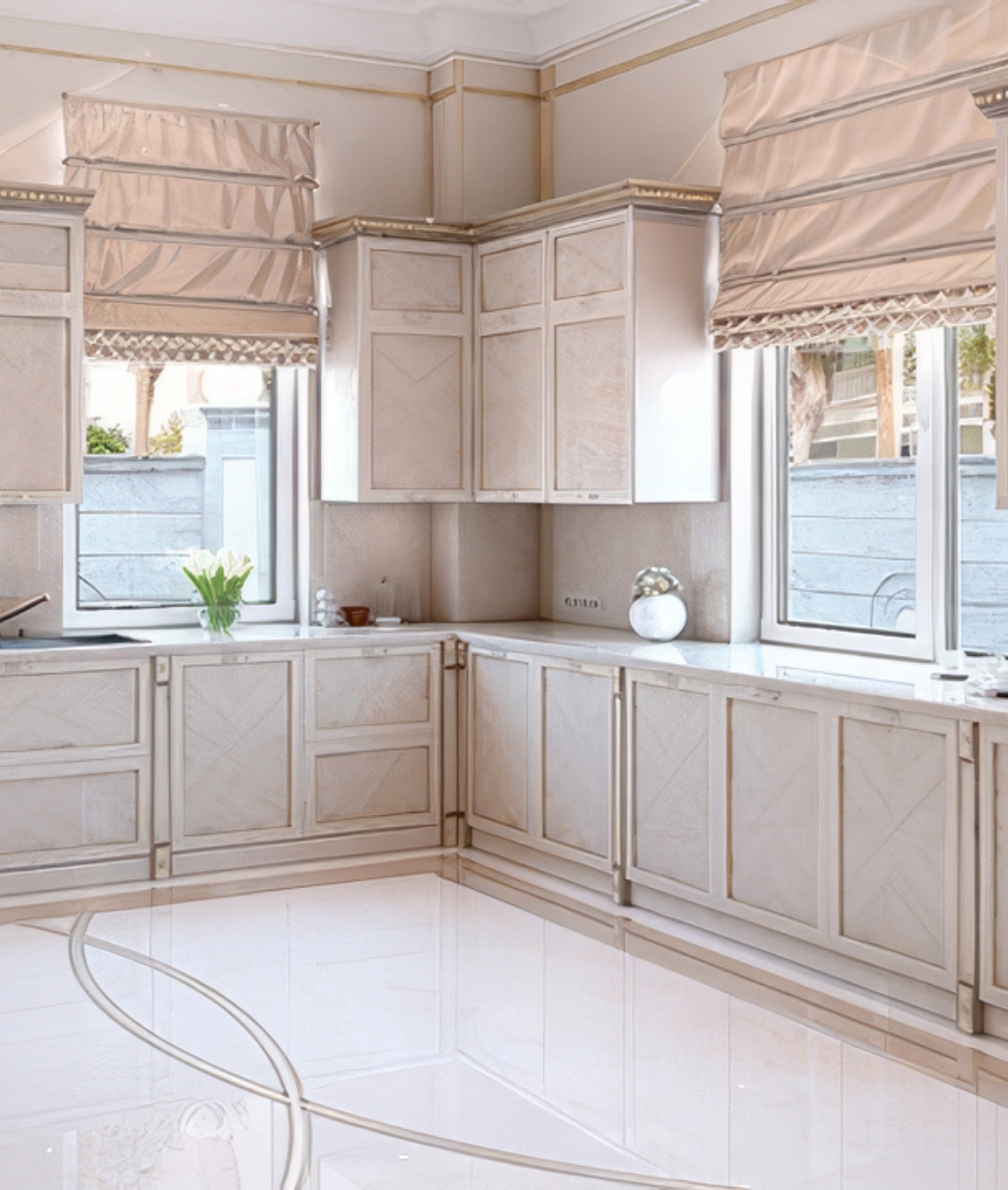 Kitchen with refined character