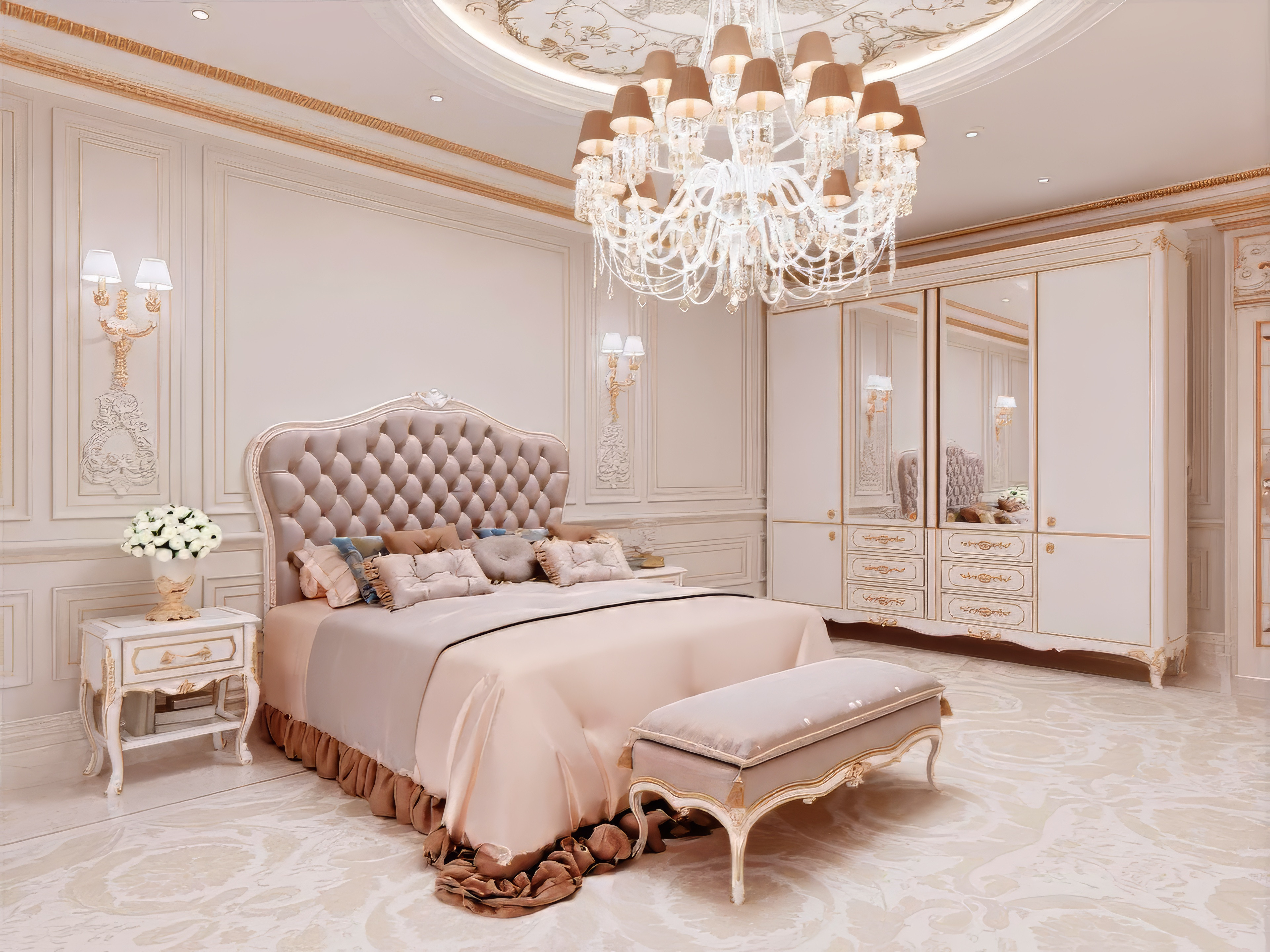 Chic Style Master Bedroom Interior Design