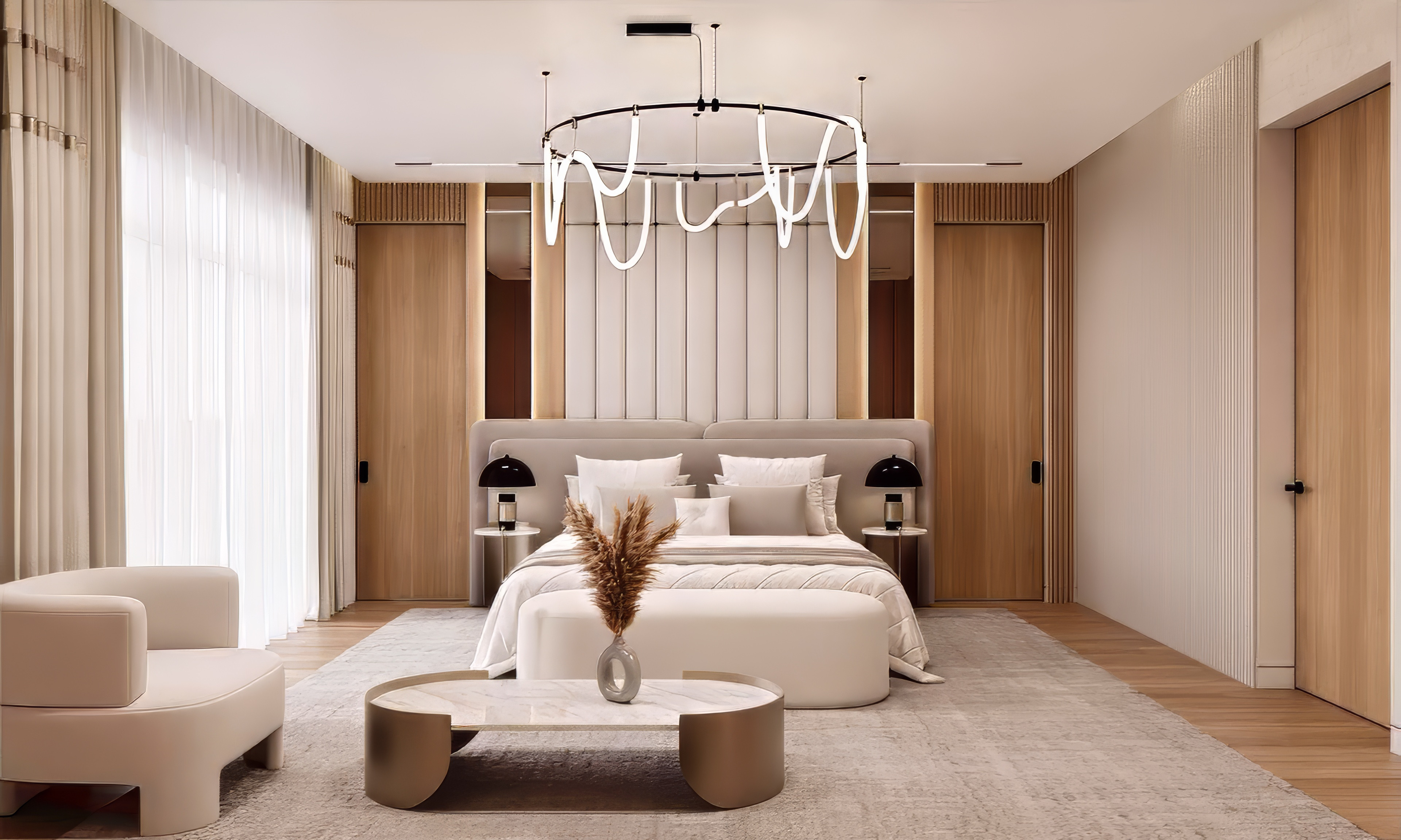 Elegant bedroom Dubai