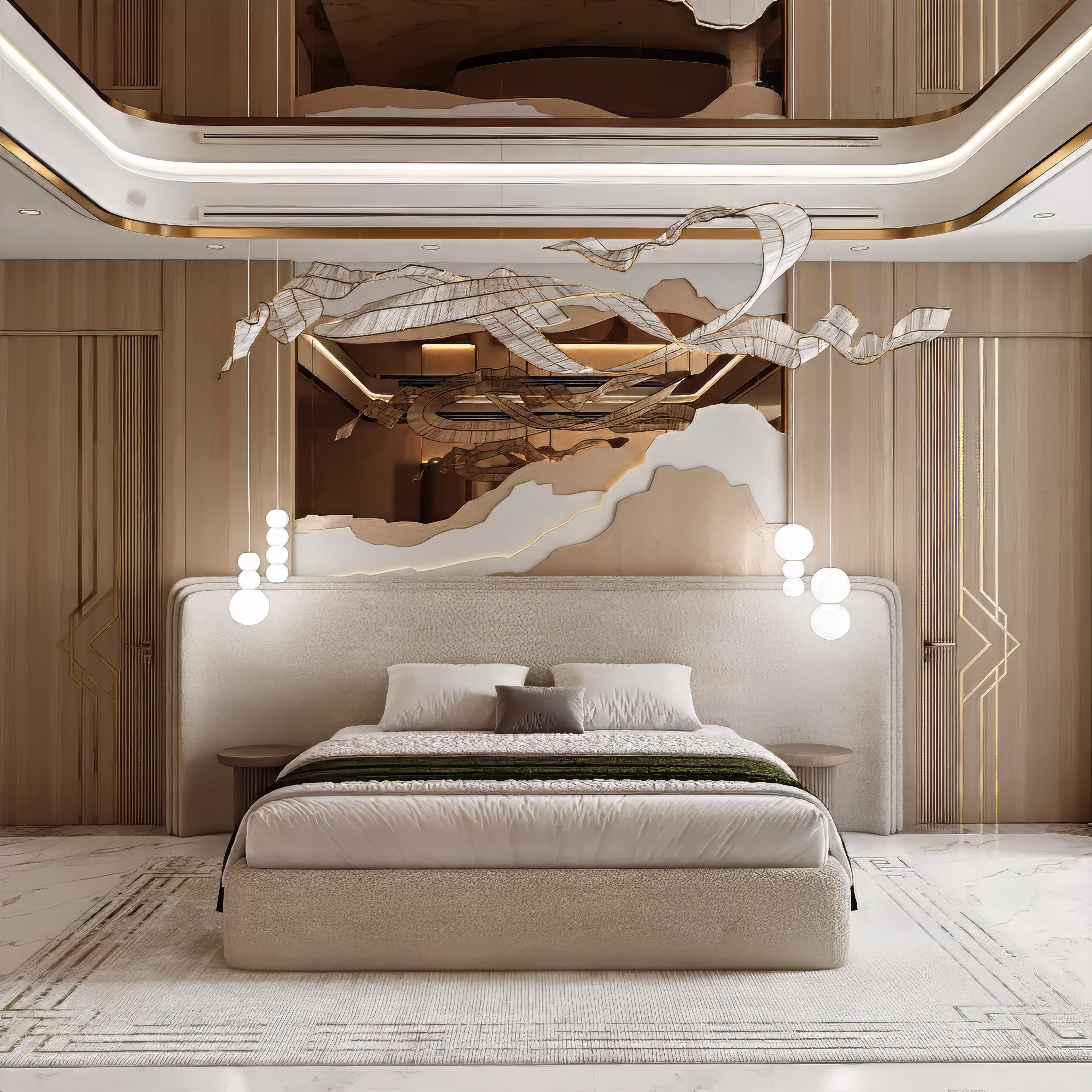 Superb bedroom interior