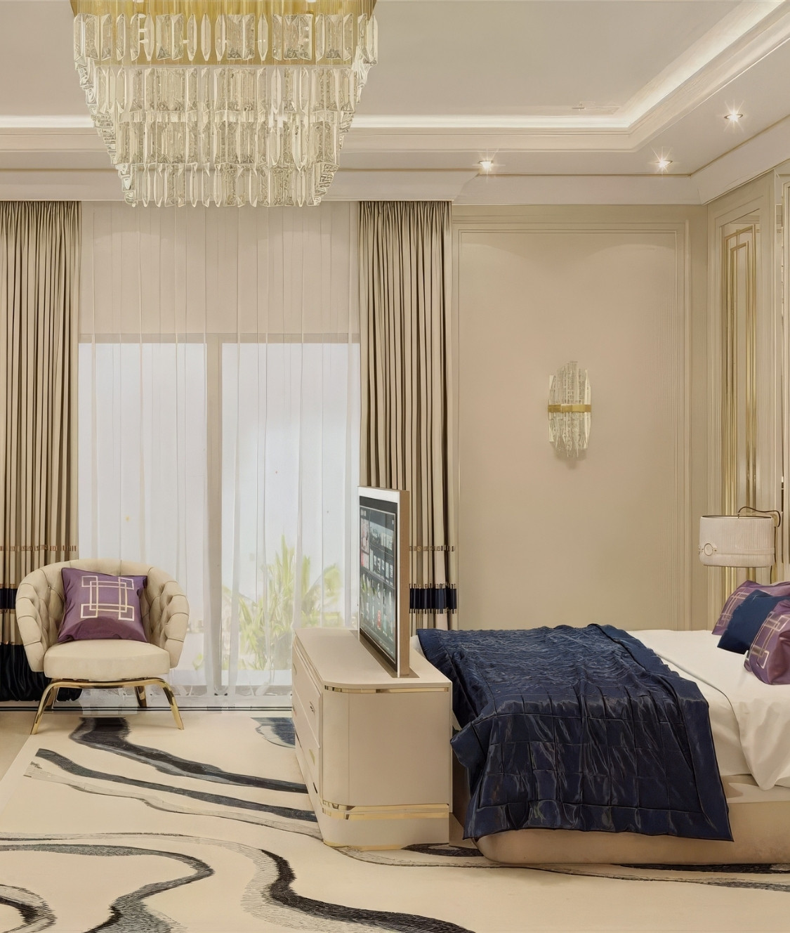 Elegant Master's Bedroom Interior Design