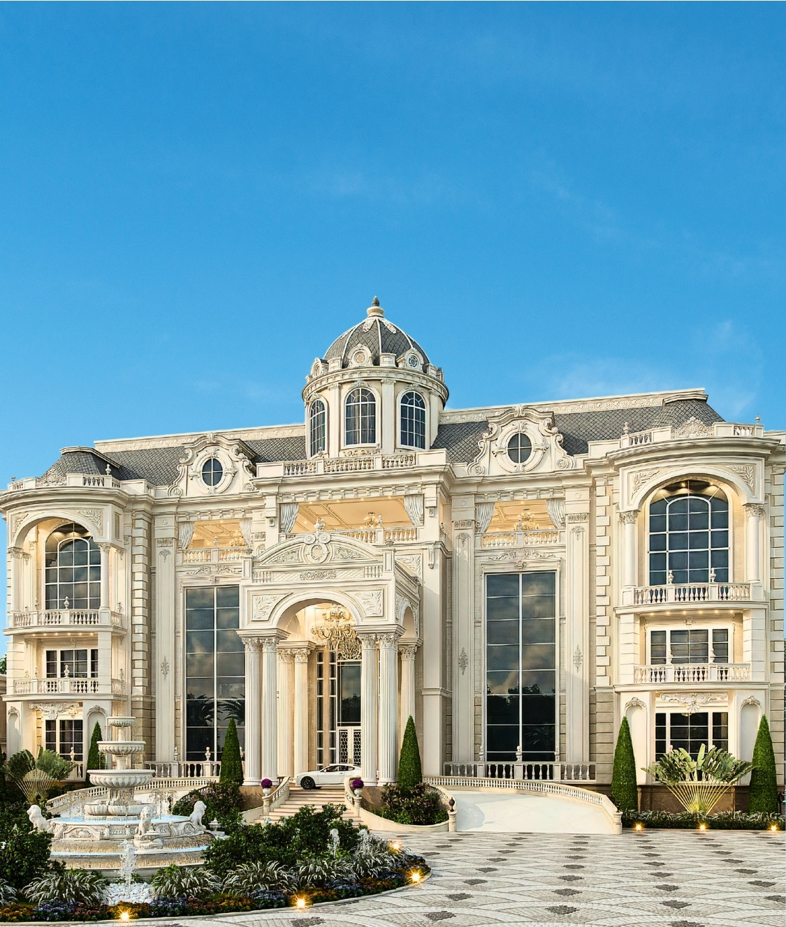 Royal Style exterior design in Saudi Arabia