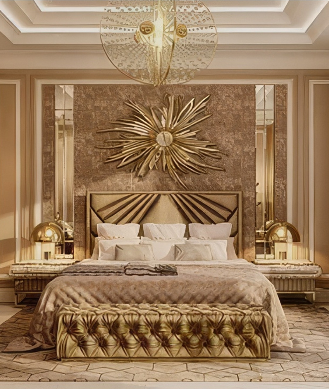 Bright bedroom design