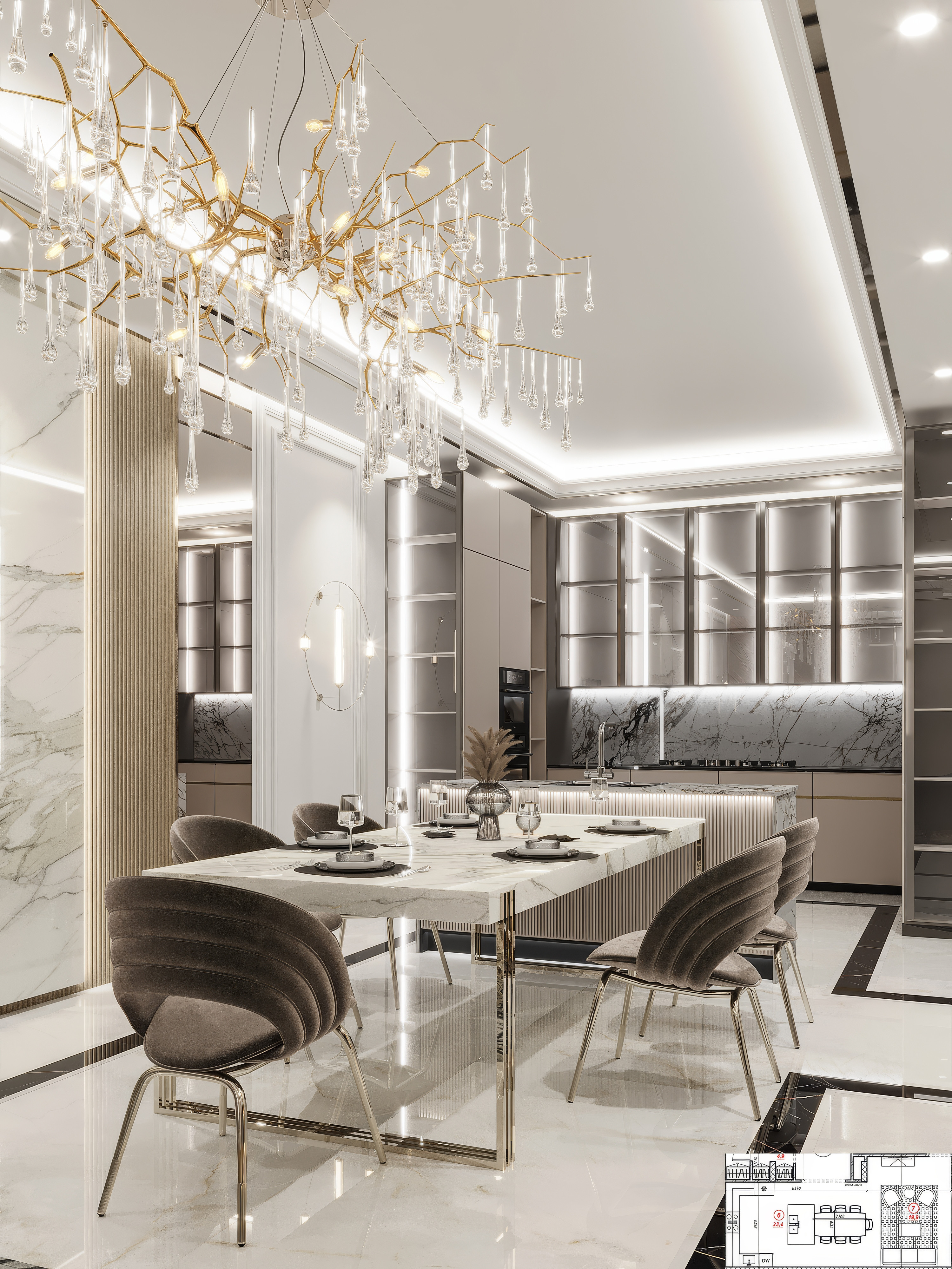 Contemporary Luxury Kitchen Design