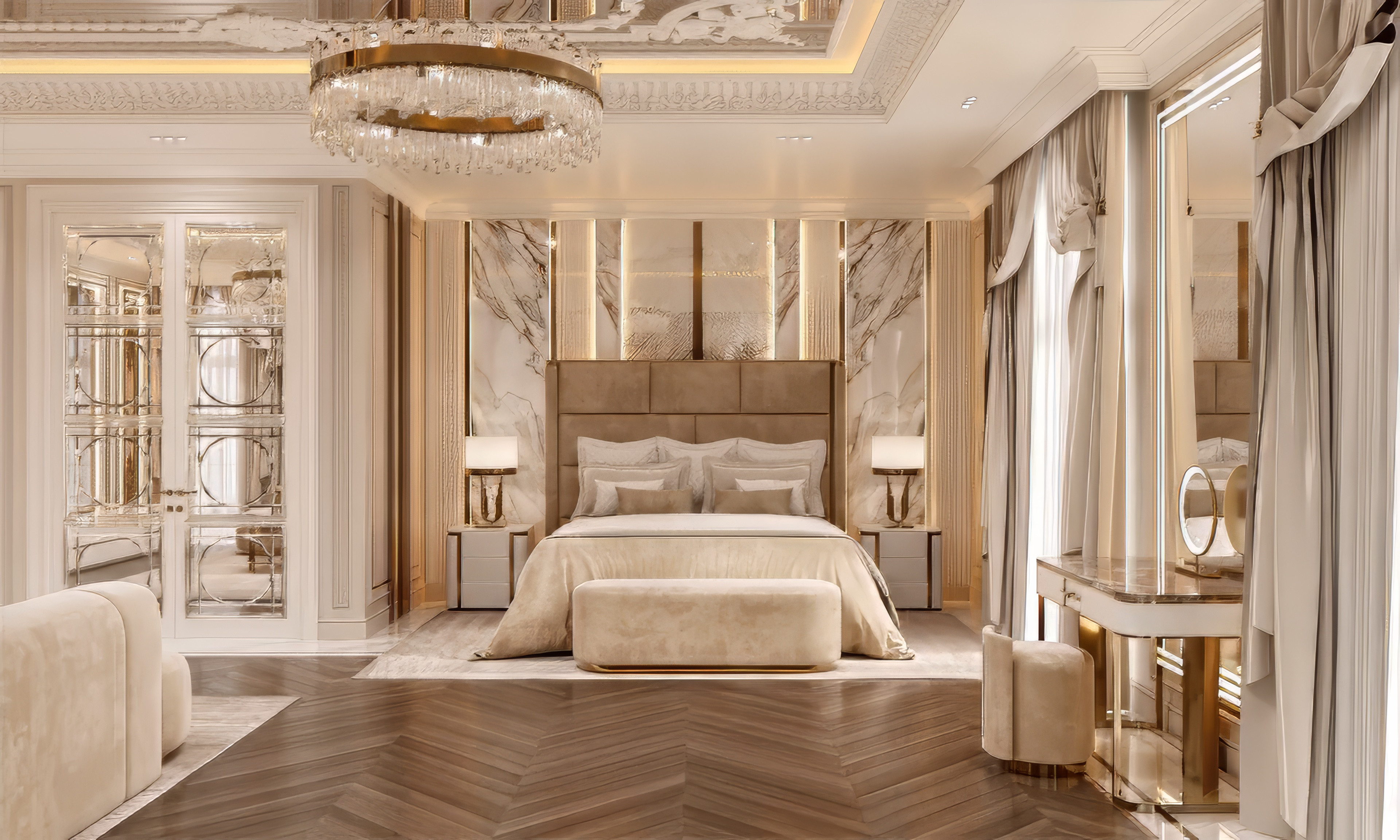 Gorgeous bedroom interior