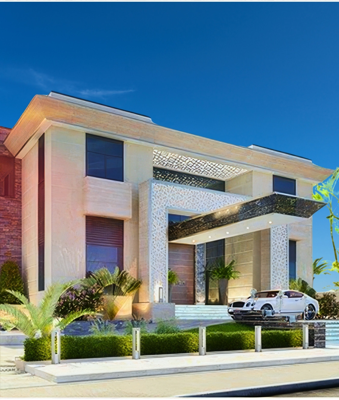 Exterior in modern style