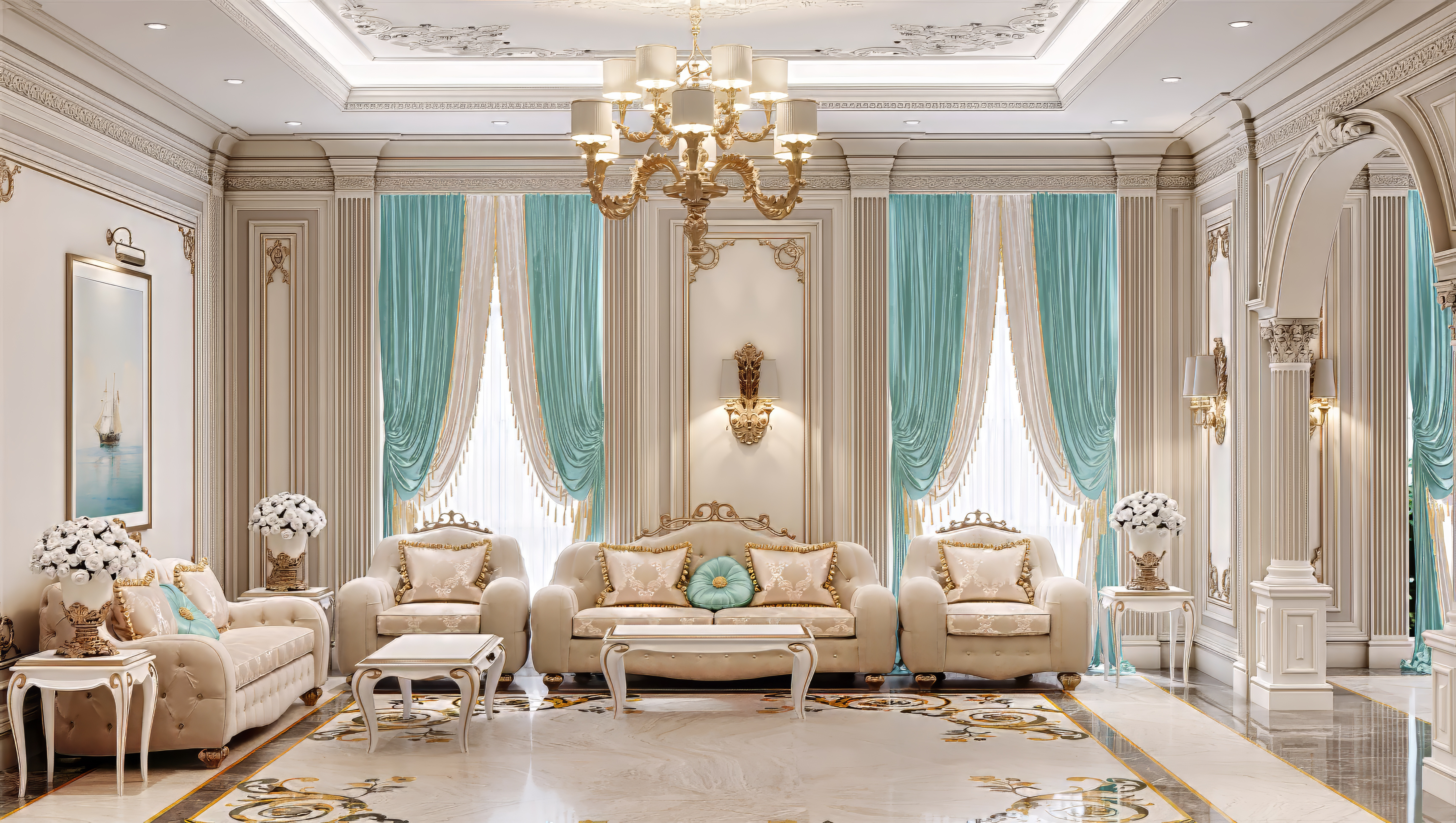 Glamorous Family Sitting Room