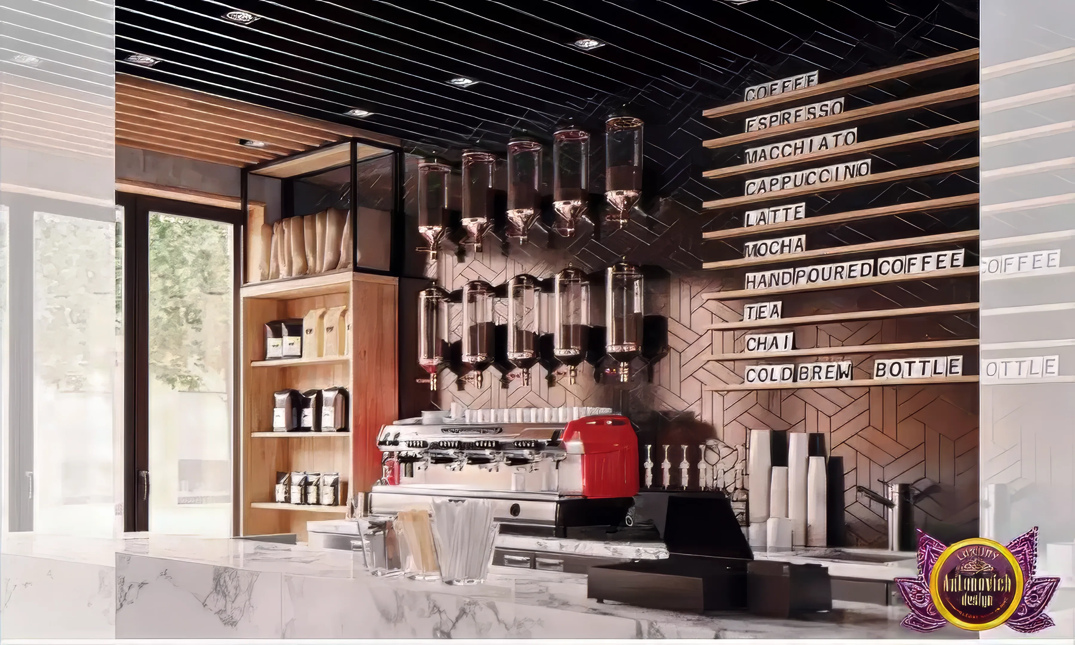 Chic Modern Dubai Coffee Shop