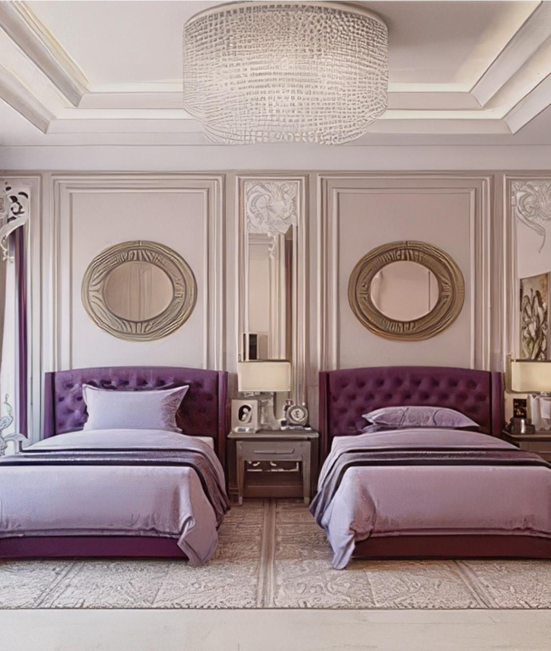 Exclusive guest bedroom interior