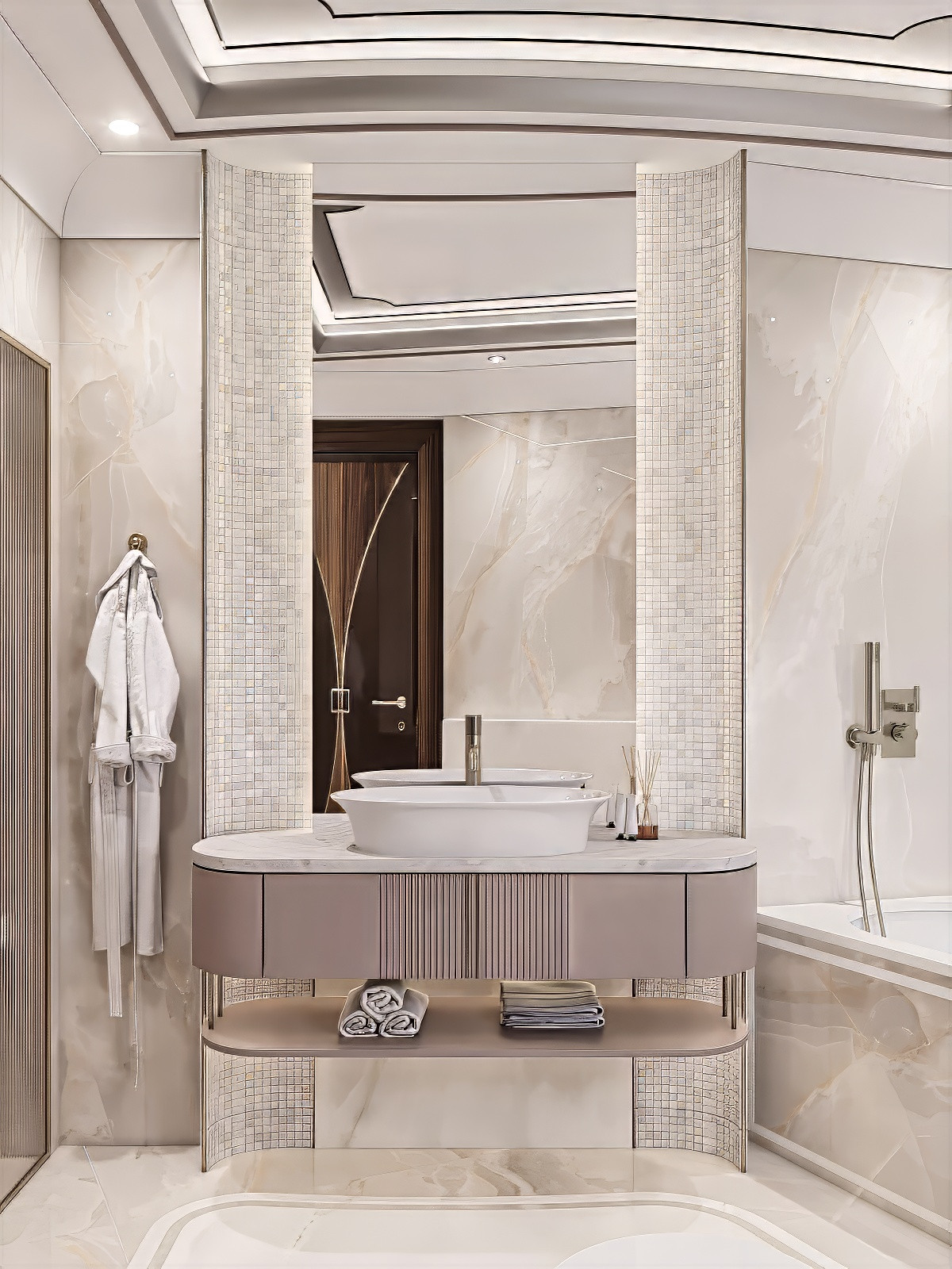 Modern exclusive bathroom