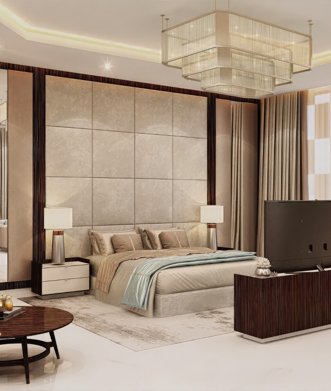 Luxurious Bedroom Design in Dubai
