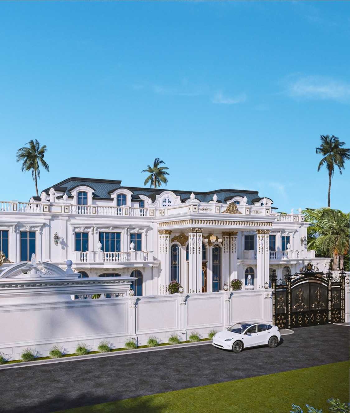 A Vision of Opulence: Luxurious Villa Exterior Design in Al Manara Dubai
