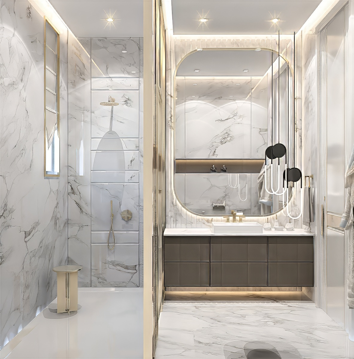 Chic Bathroom Interiors