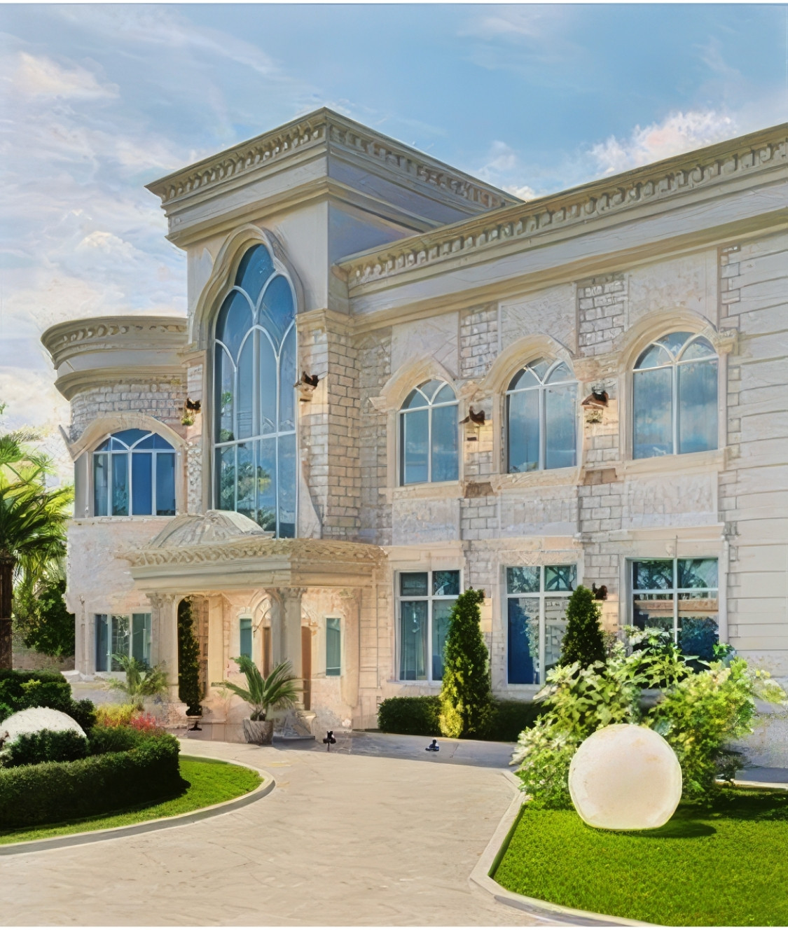 Facade of a Luxury Villa