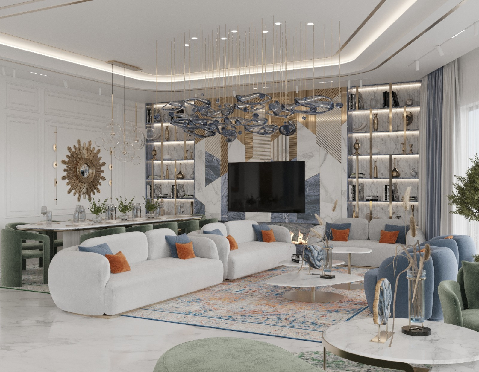 Arabian Style Majlis in Saudi Arabia