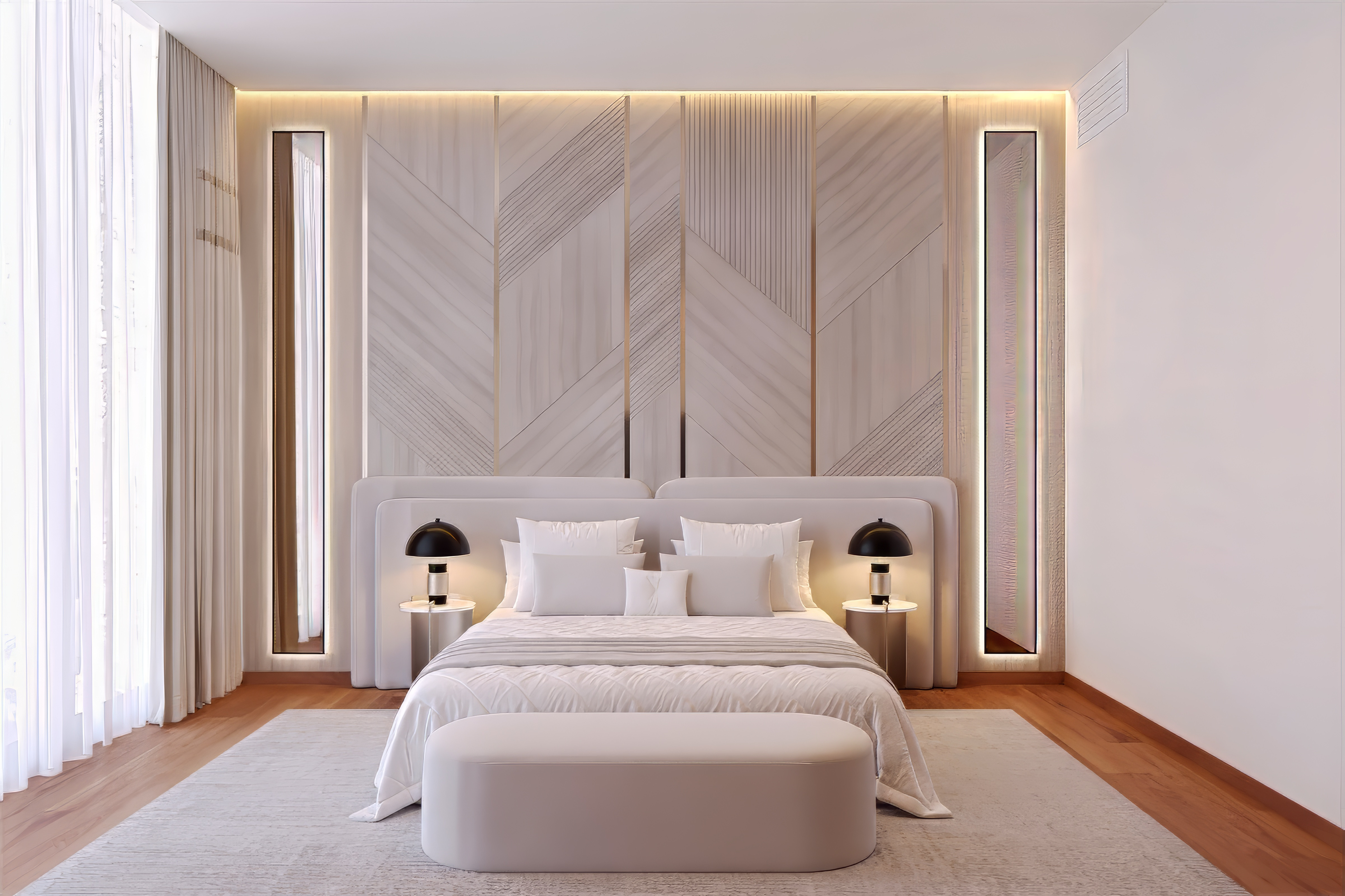 Stylish Bedroom Design For An Amazing Villa