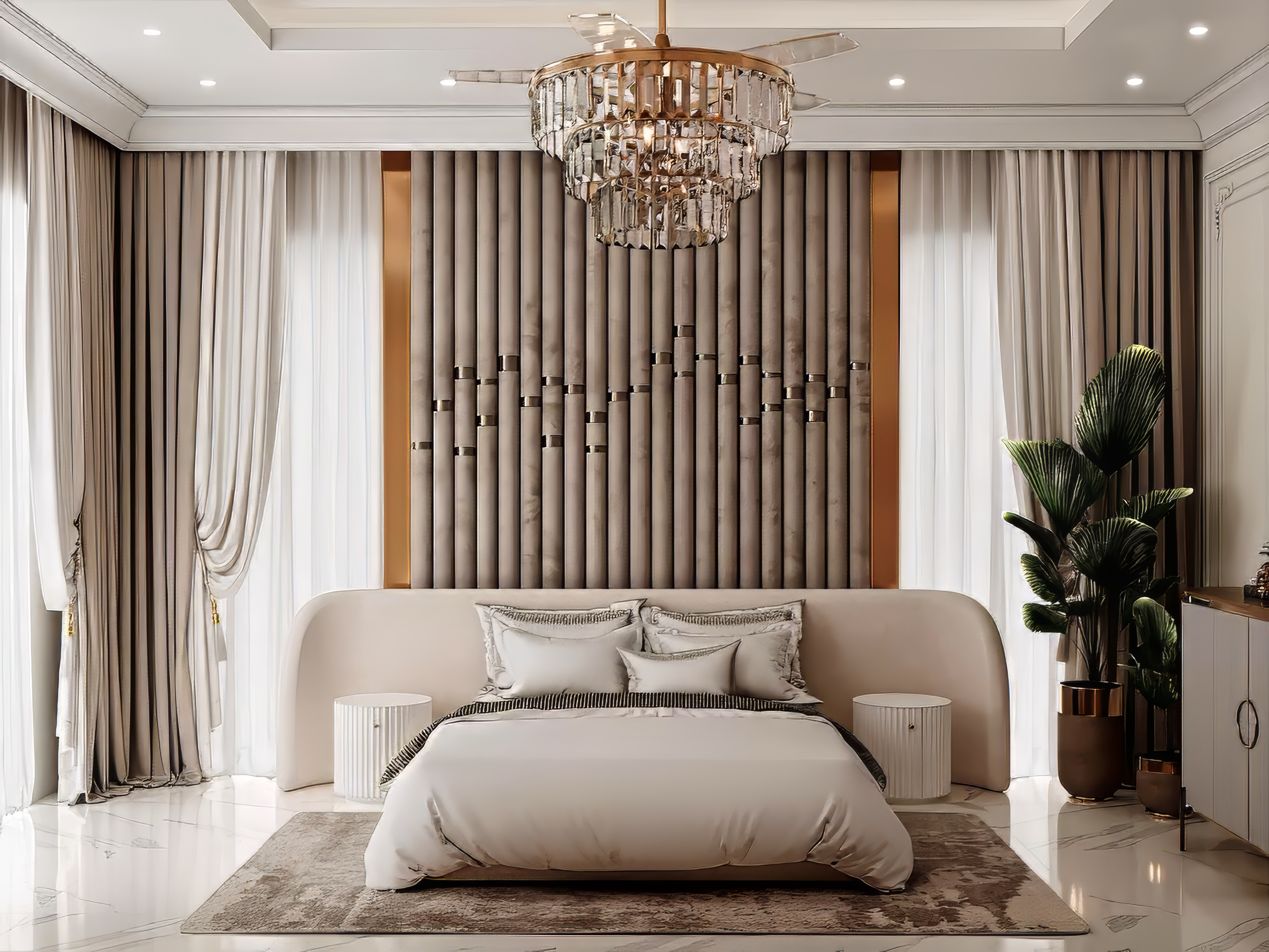 Luxury bedroom Interior Design with Perfect Elegance