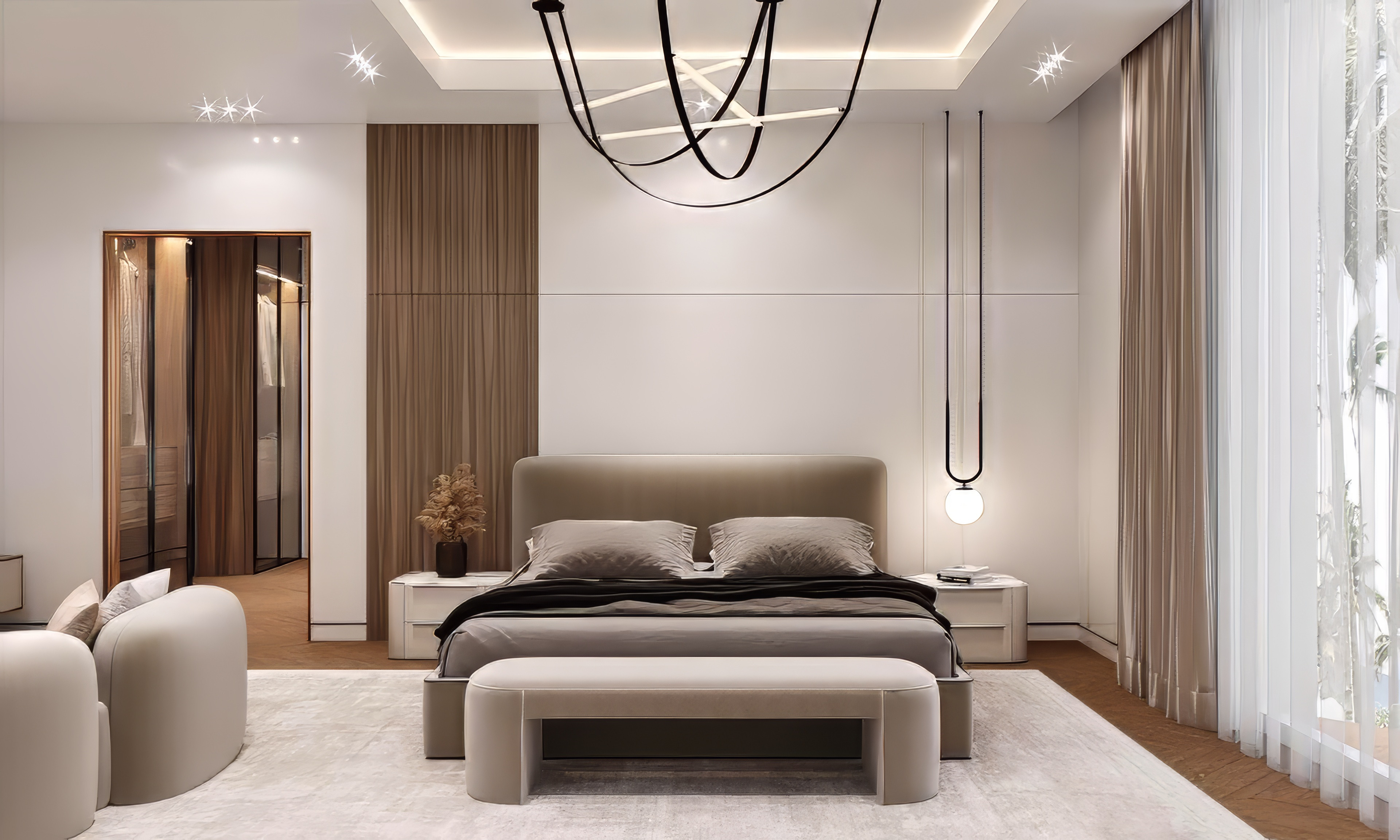 Modern oriental Interior design
