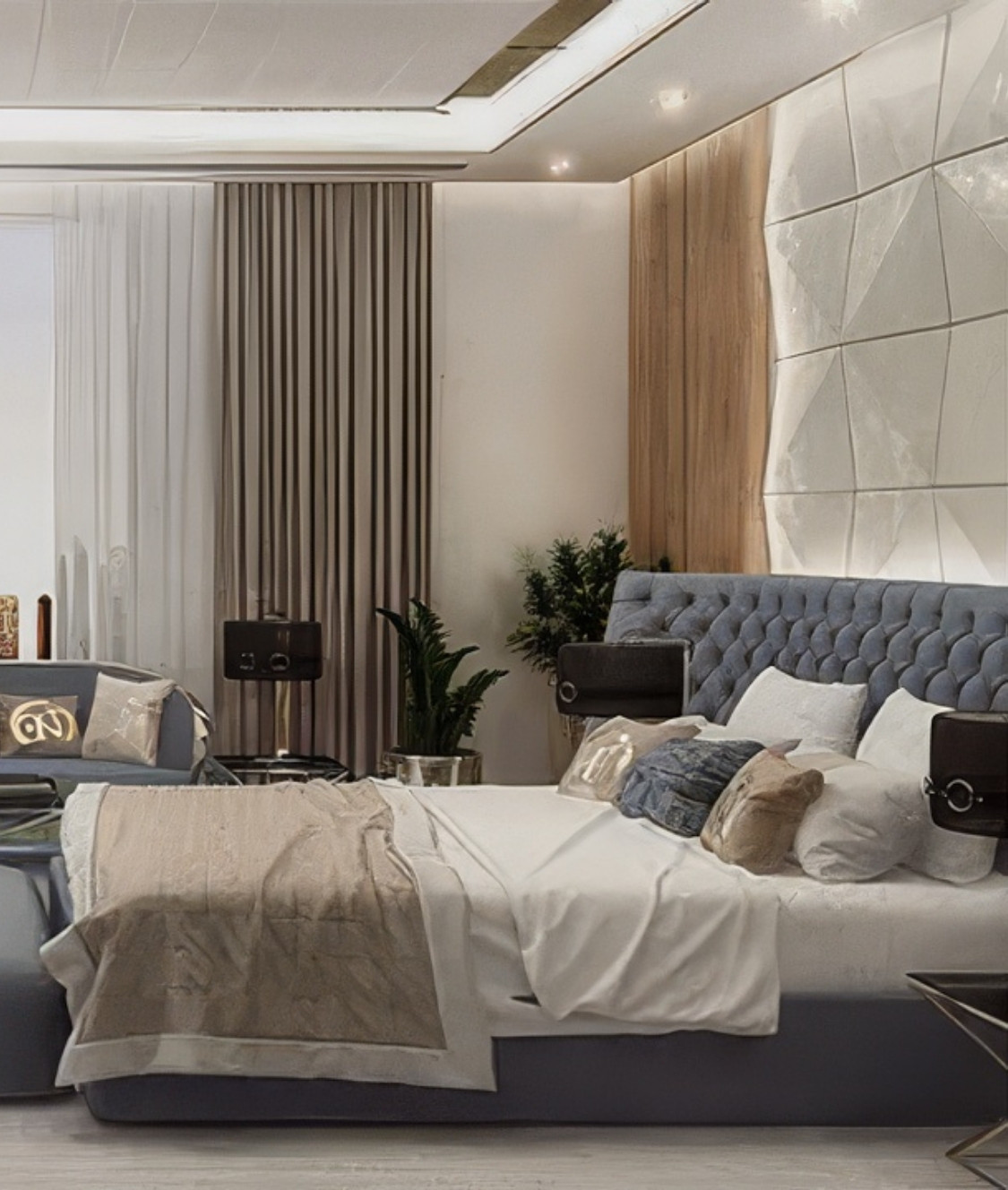 Cozy interior bedroom