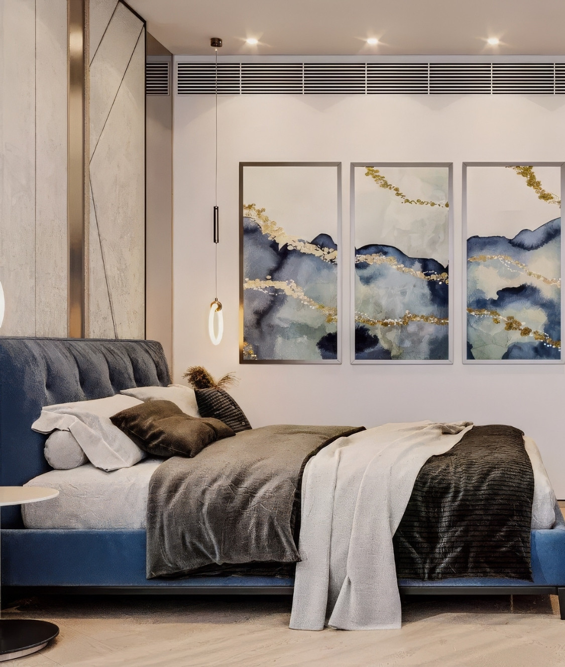 Contemporary Brown Bedroom Interior Design