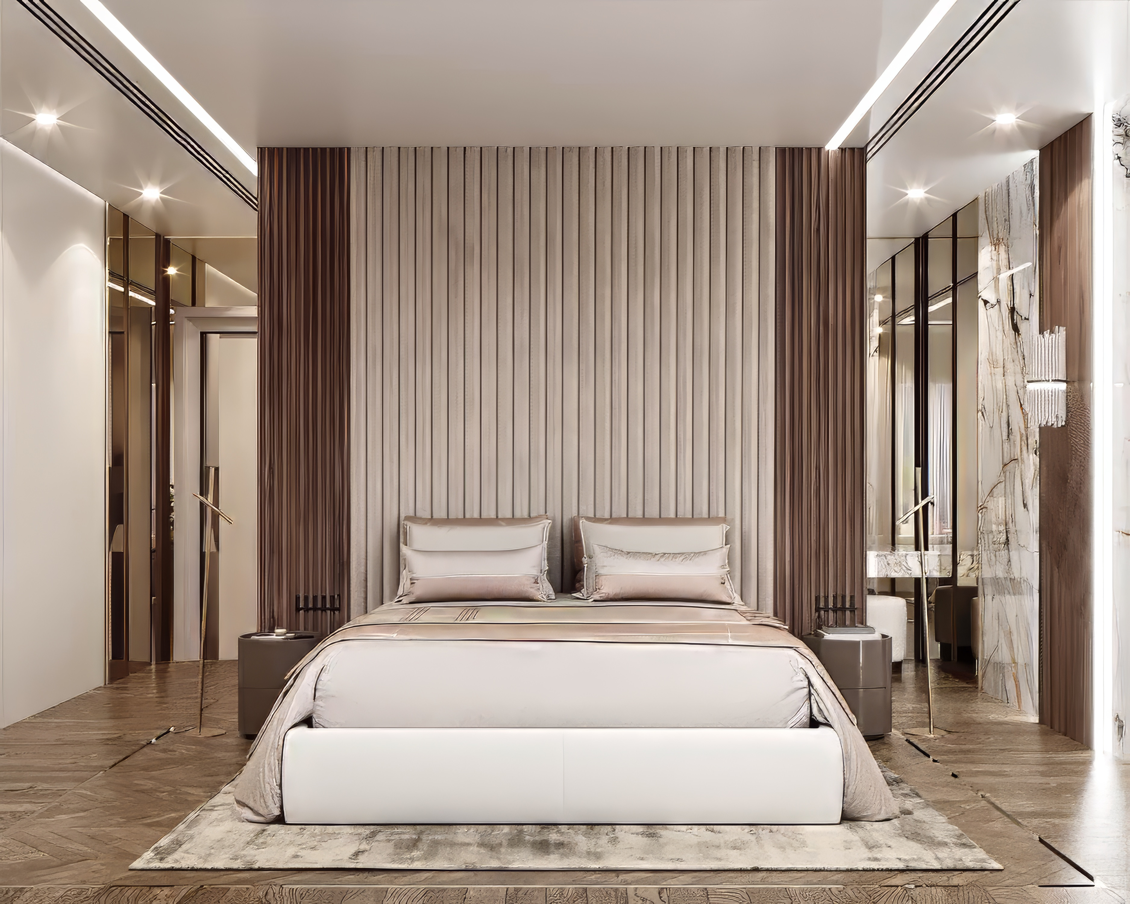 Luxury bedroom design in Sharja