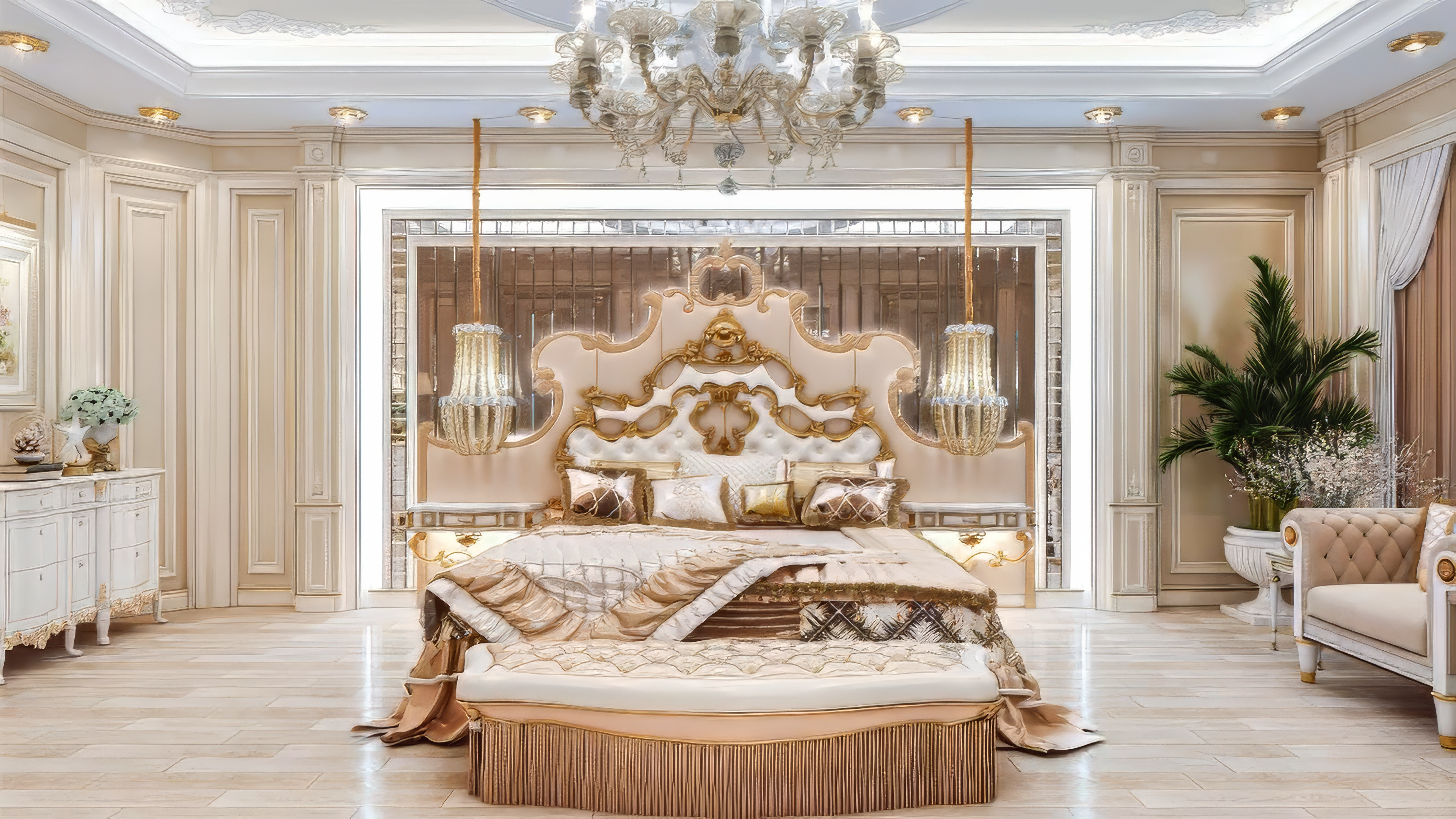 Stunning bedroom interior UAE