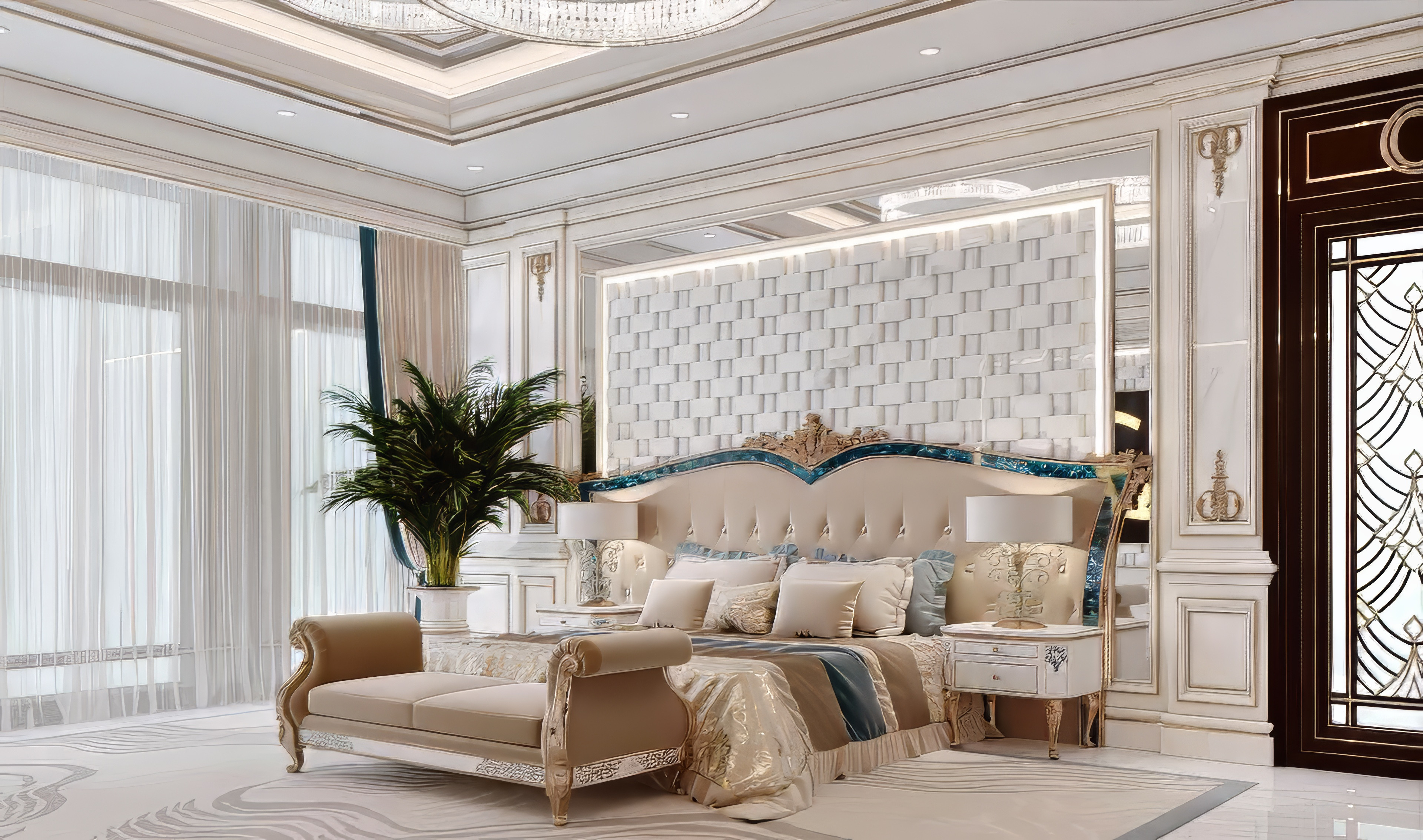Beautiful bedroom interior