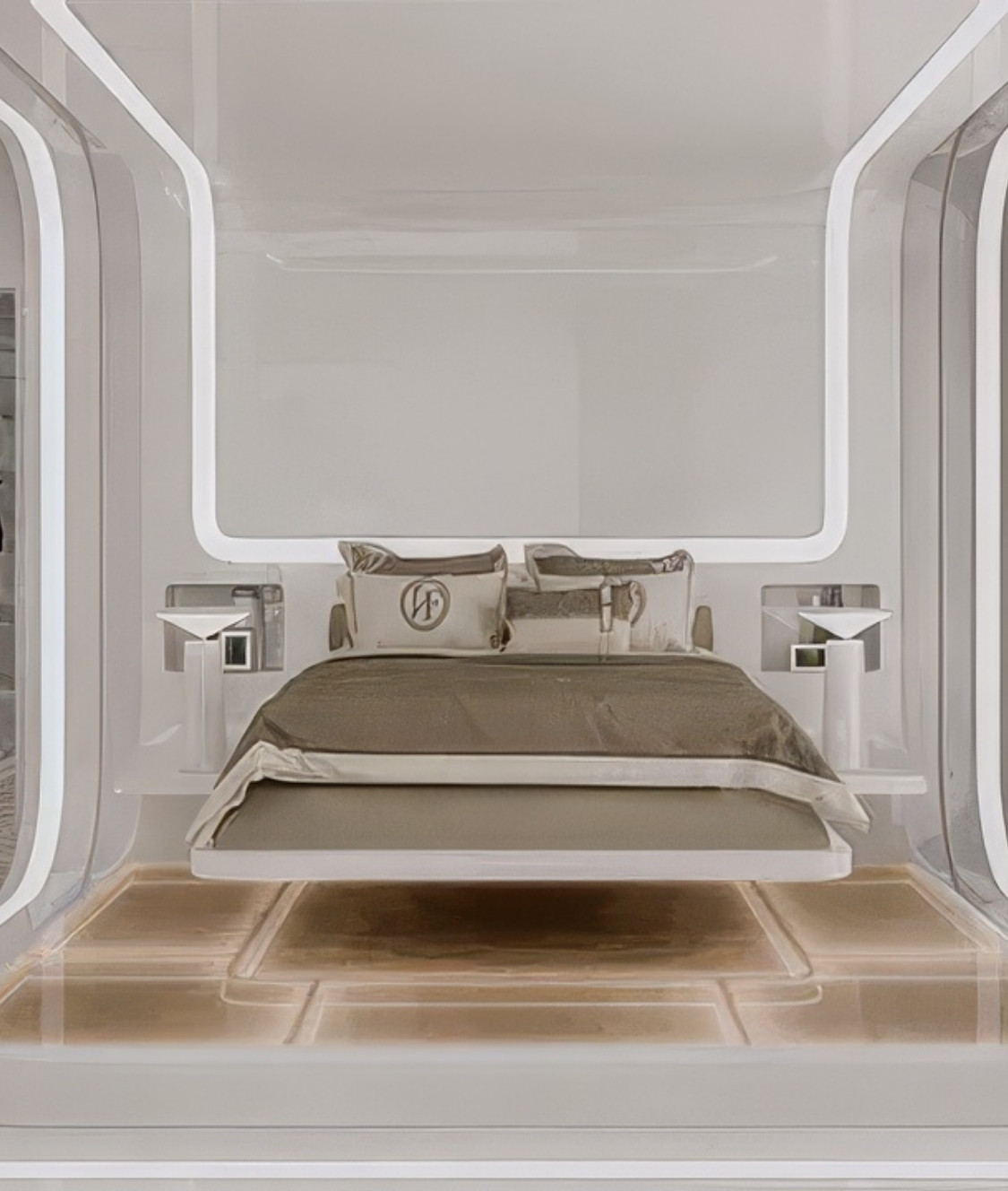 Modern master bedroom