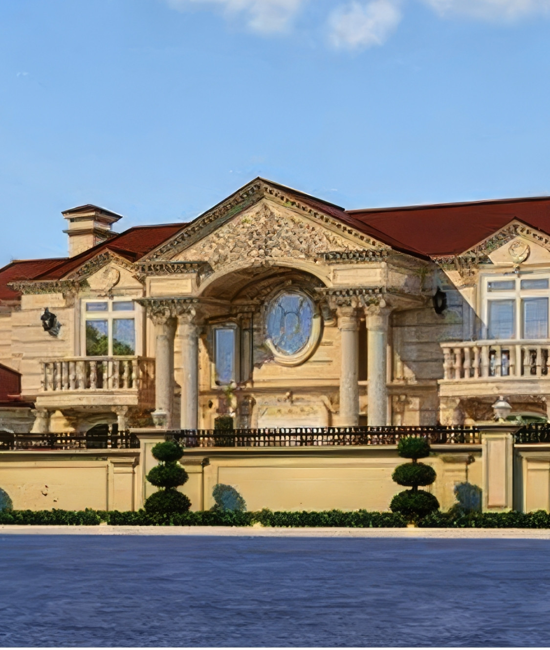 Luxurious villa exterior