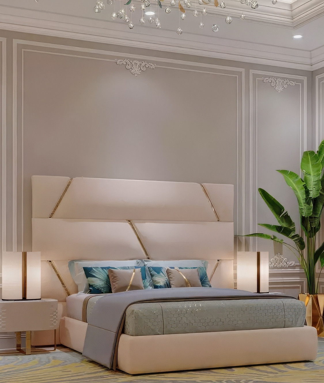 Elegant Bedroom Interior Decorating