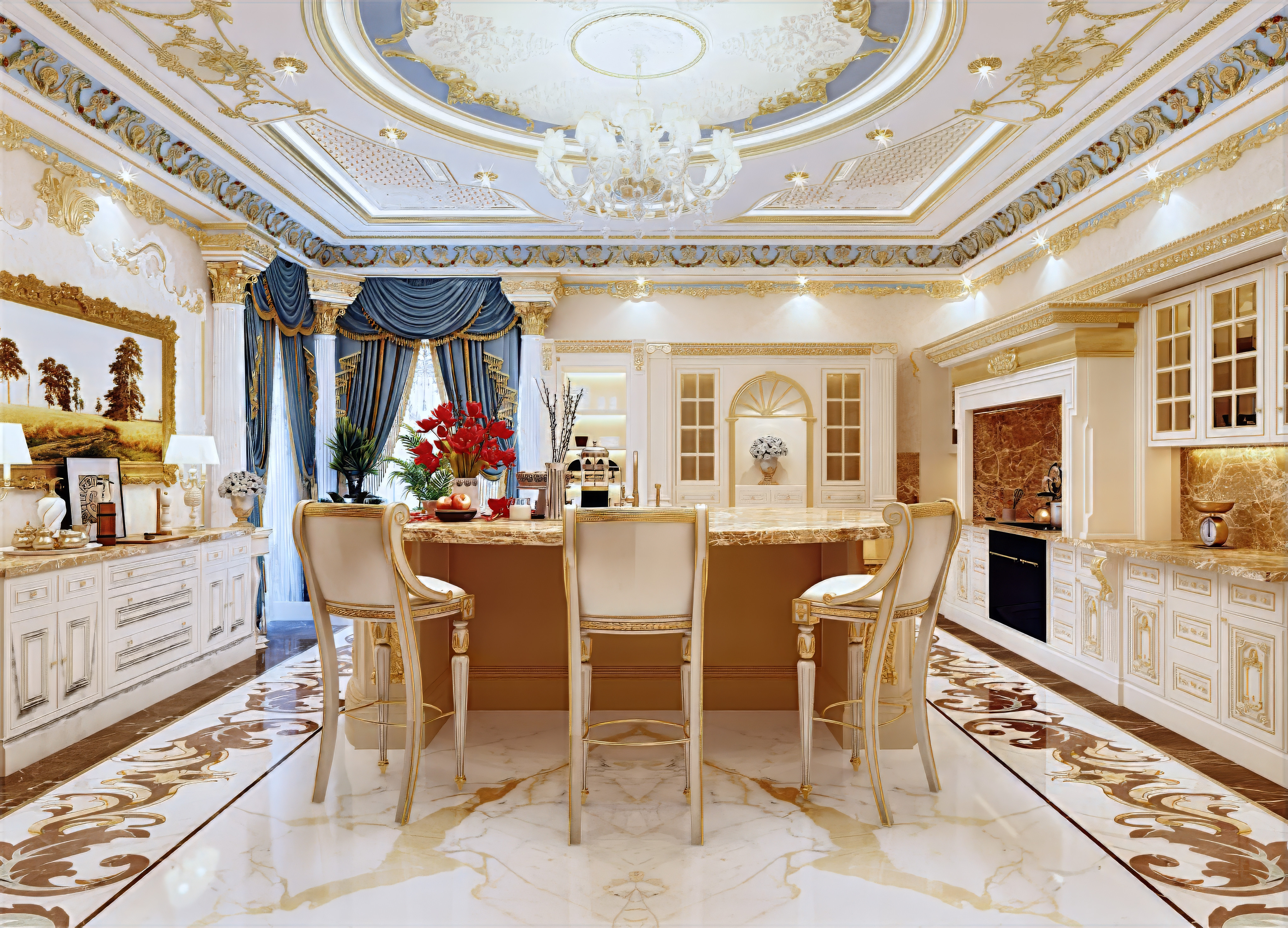 Family kitchen interior