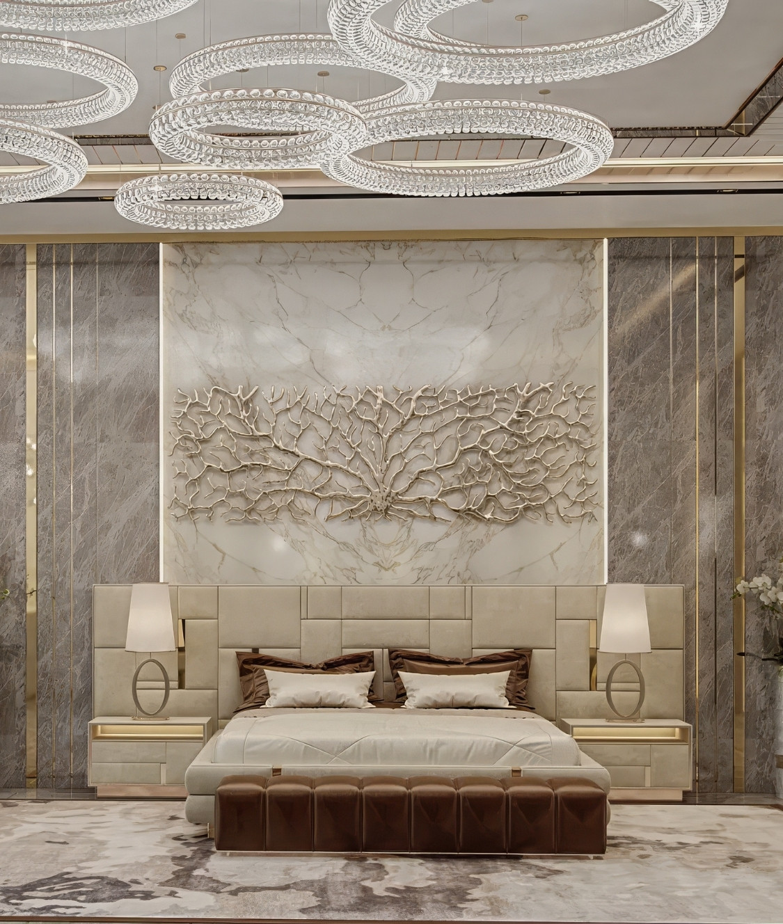 Exquisite Bedroom Design For A Luxury Villa