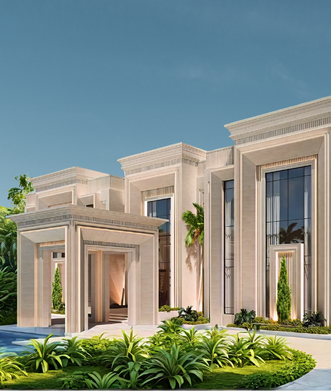 Luxury villa interior design in Oman