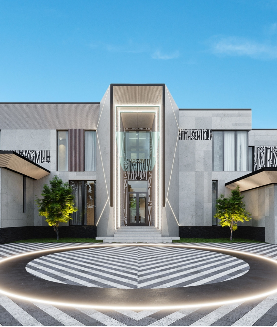 Fine Elegance in Futuristic Villa Exterior Design