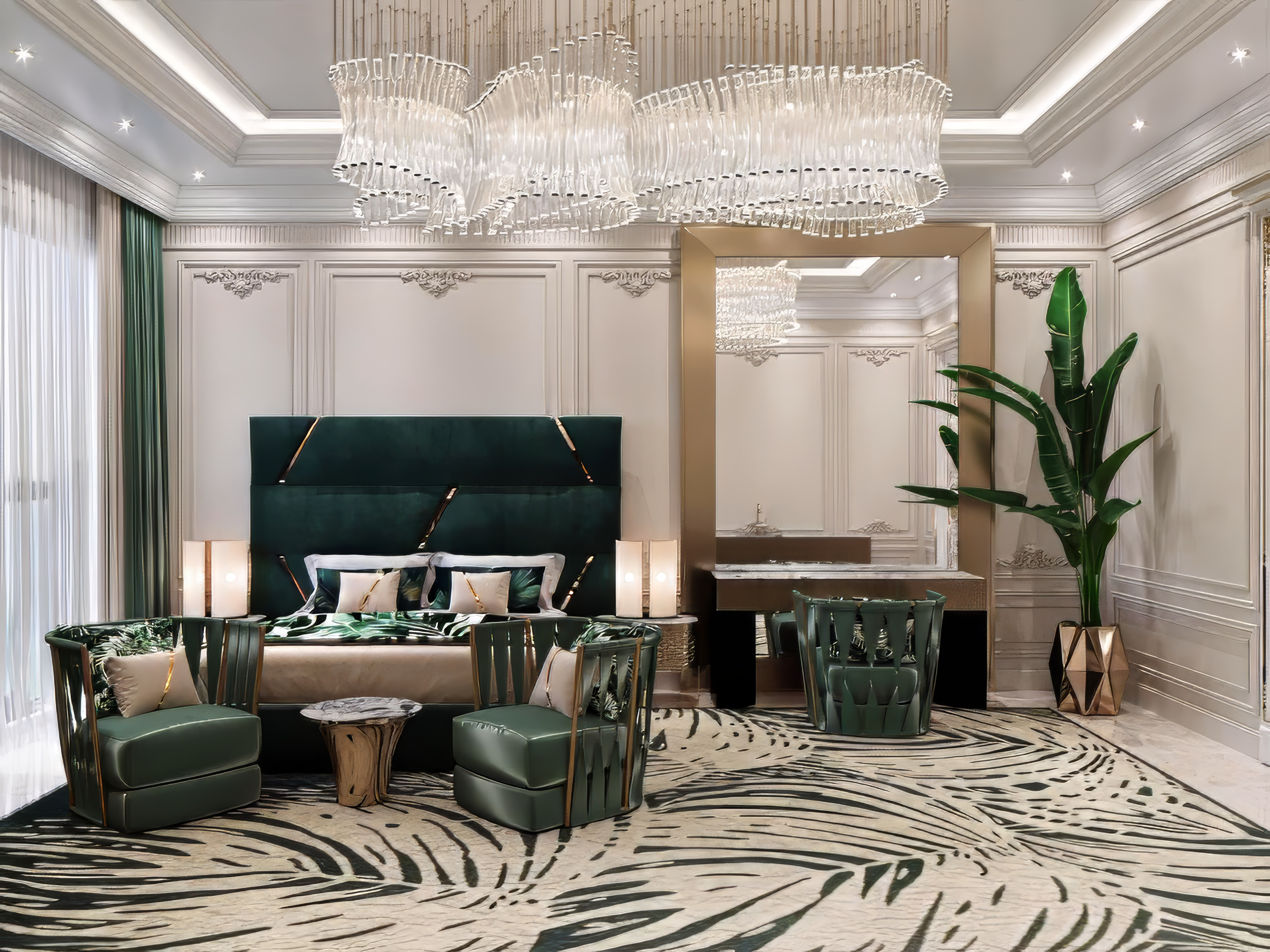 Villa owner bedroom interior