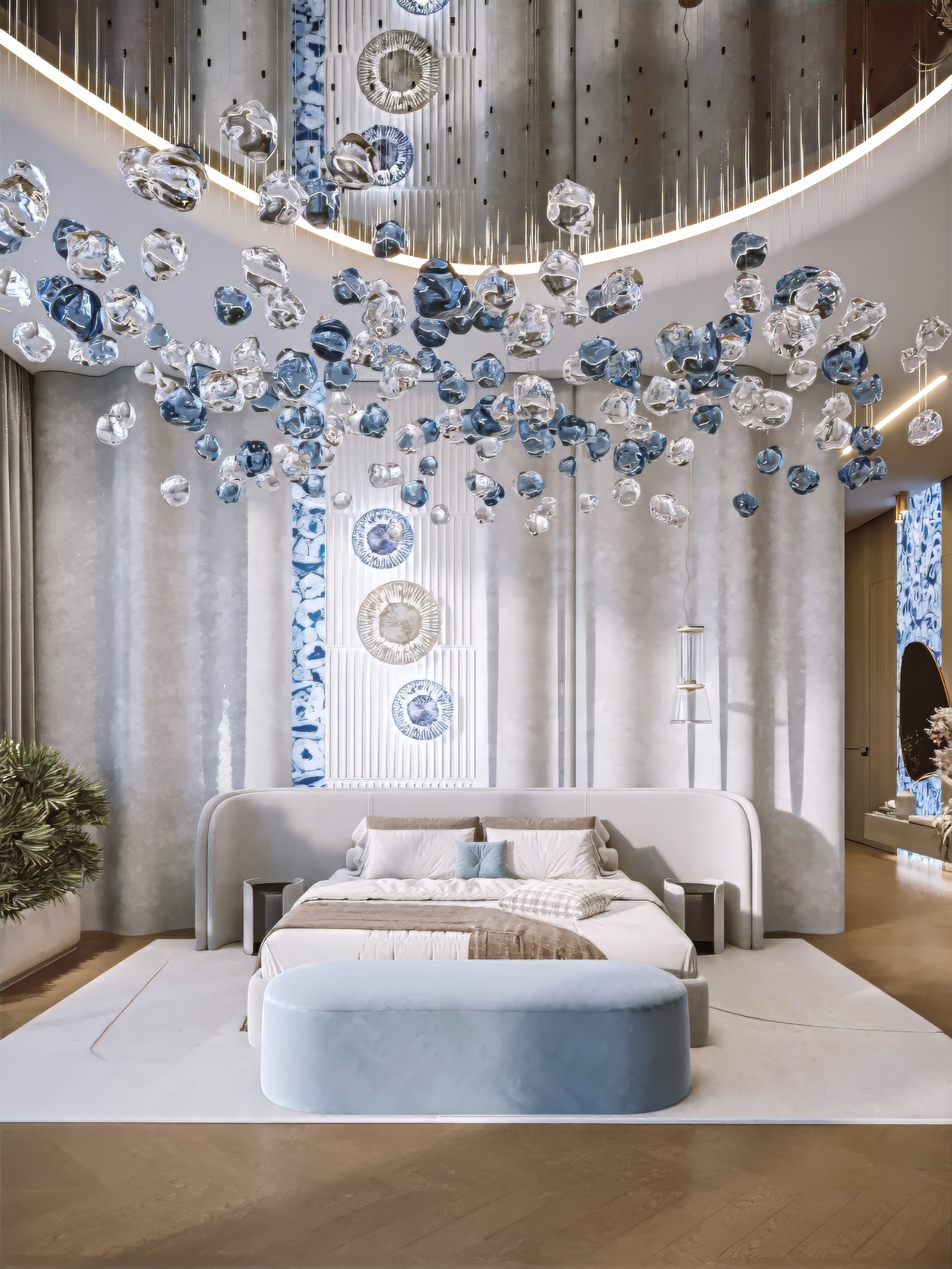 Smooth luxury bedroom decor