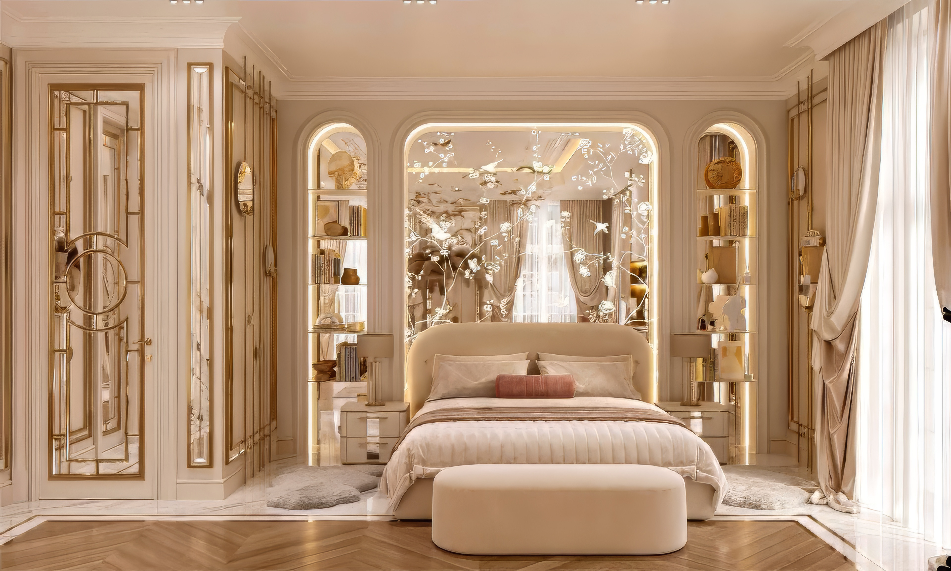 Big bedroom interior design