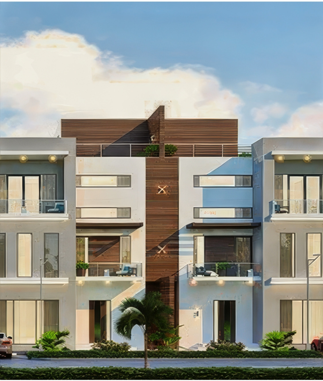 Modern exterior planning