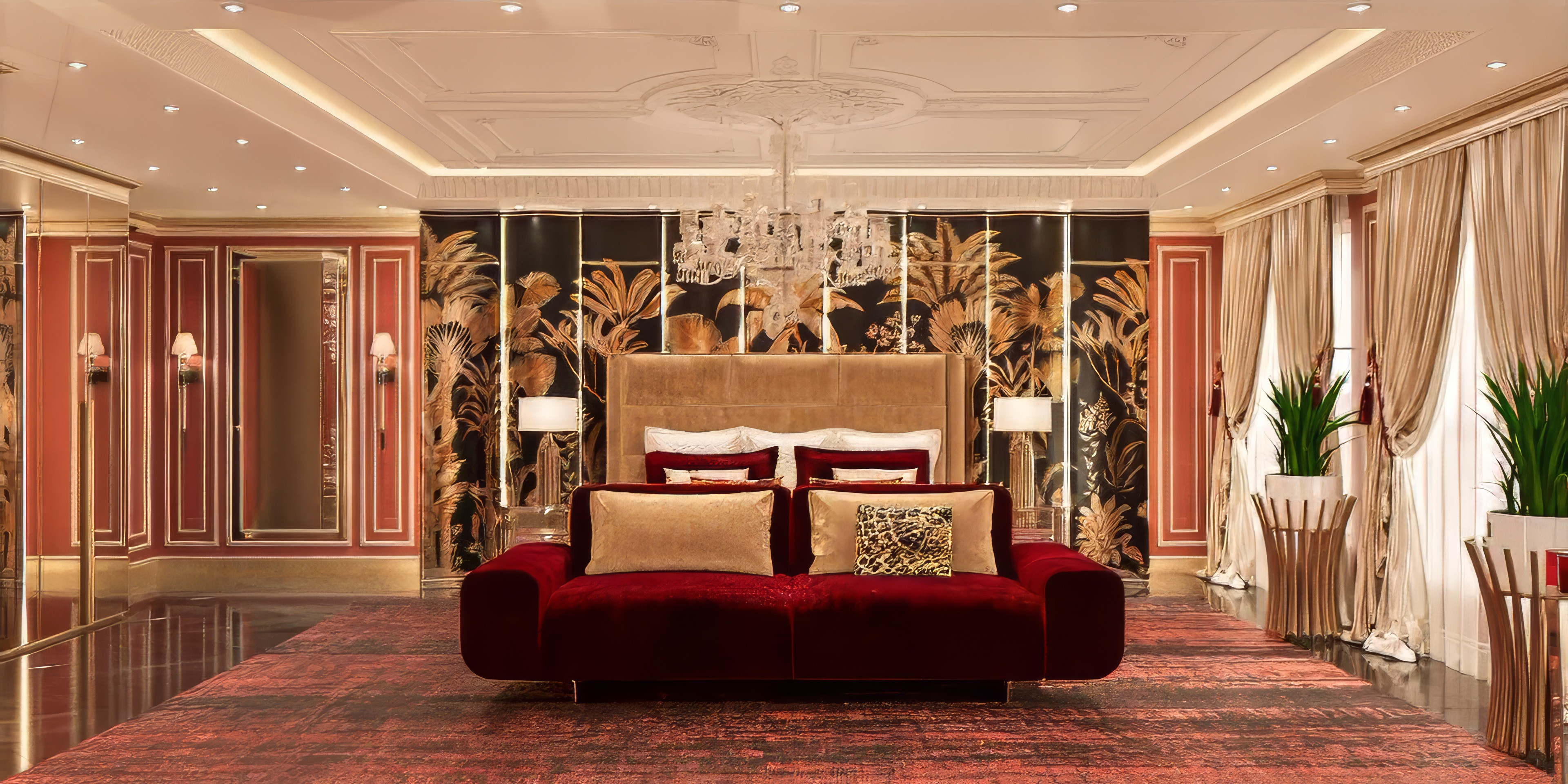 Classic luxury bedroom interior