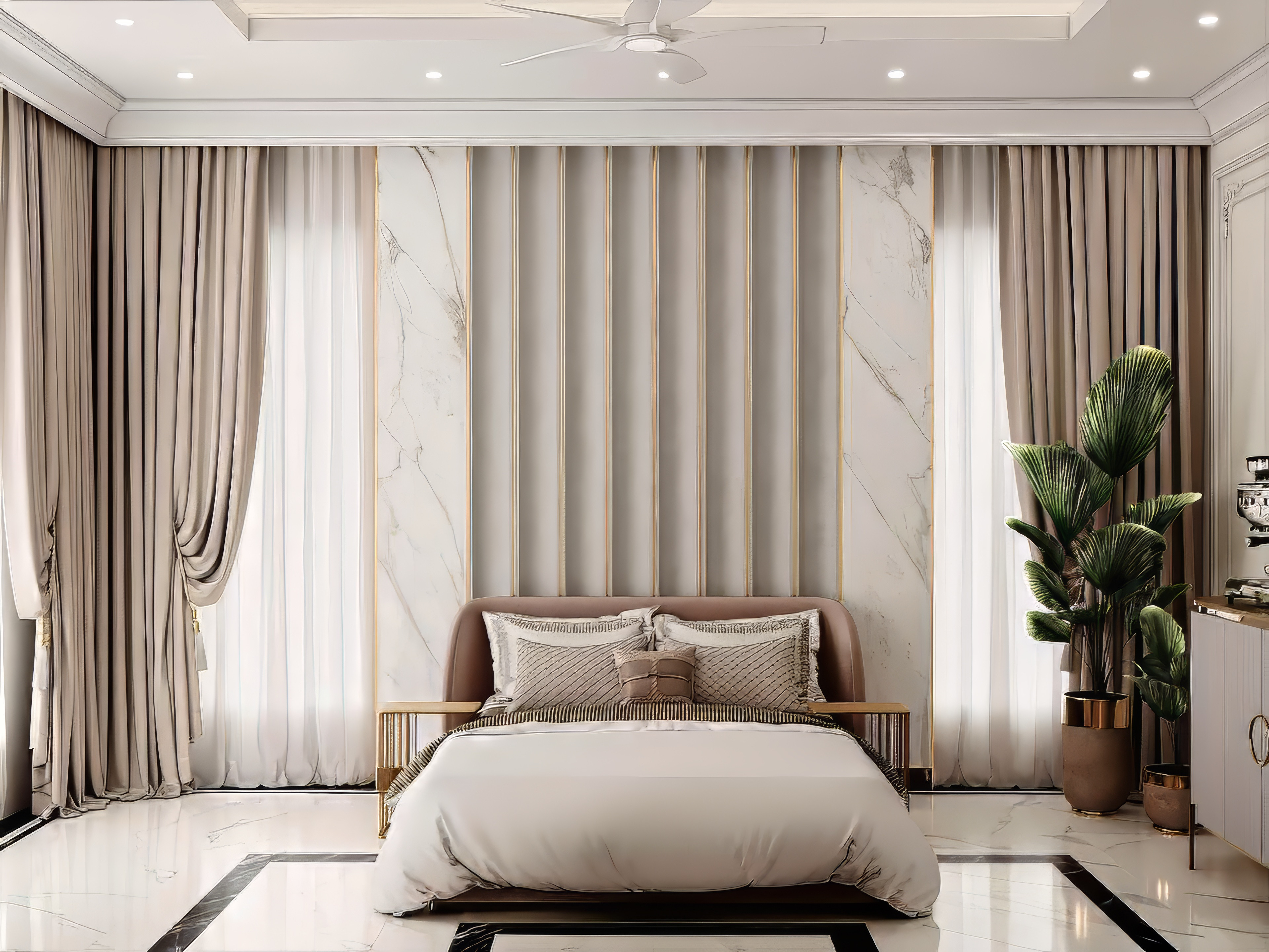 Stylish Bedroom Design For A Luxury Villa