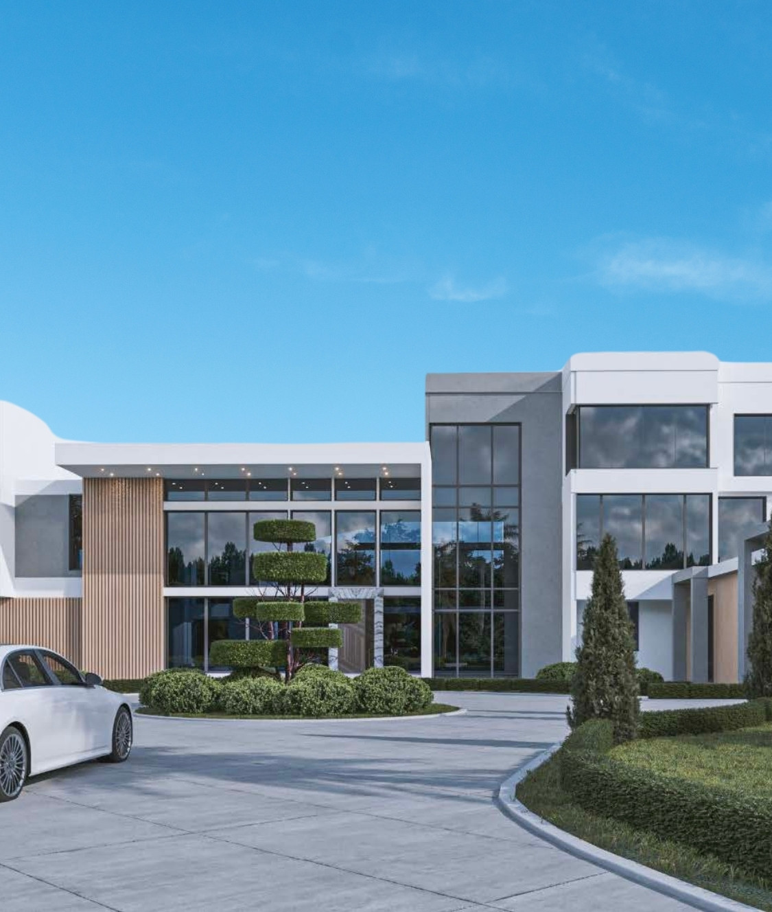 Finest Modernity in Exterior Design for Grand Villas