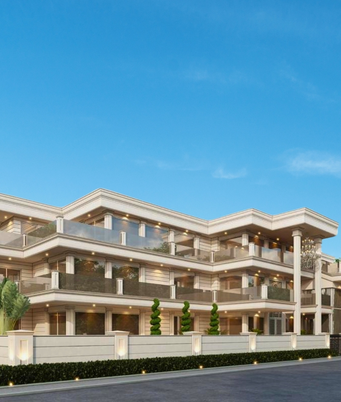 Modern luxurious exterior project