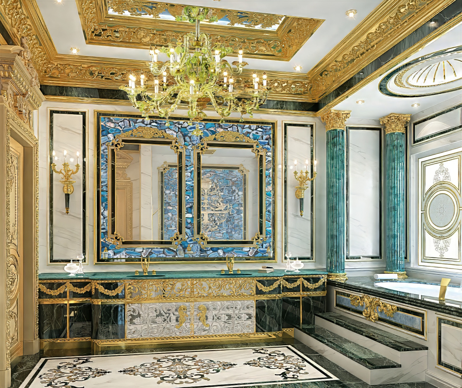 Master's bathroom interior