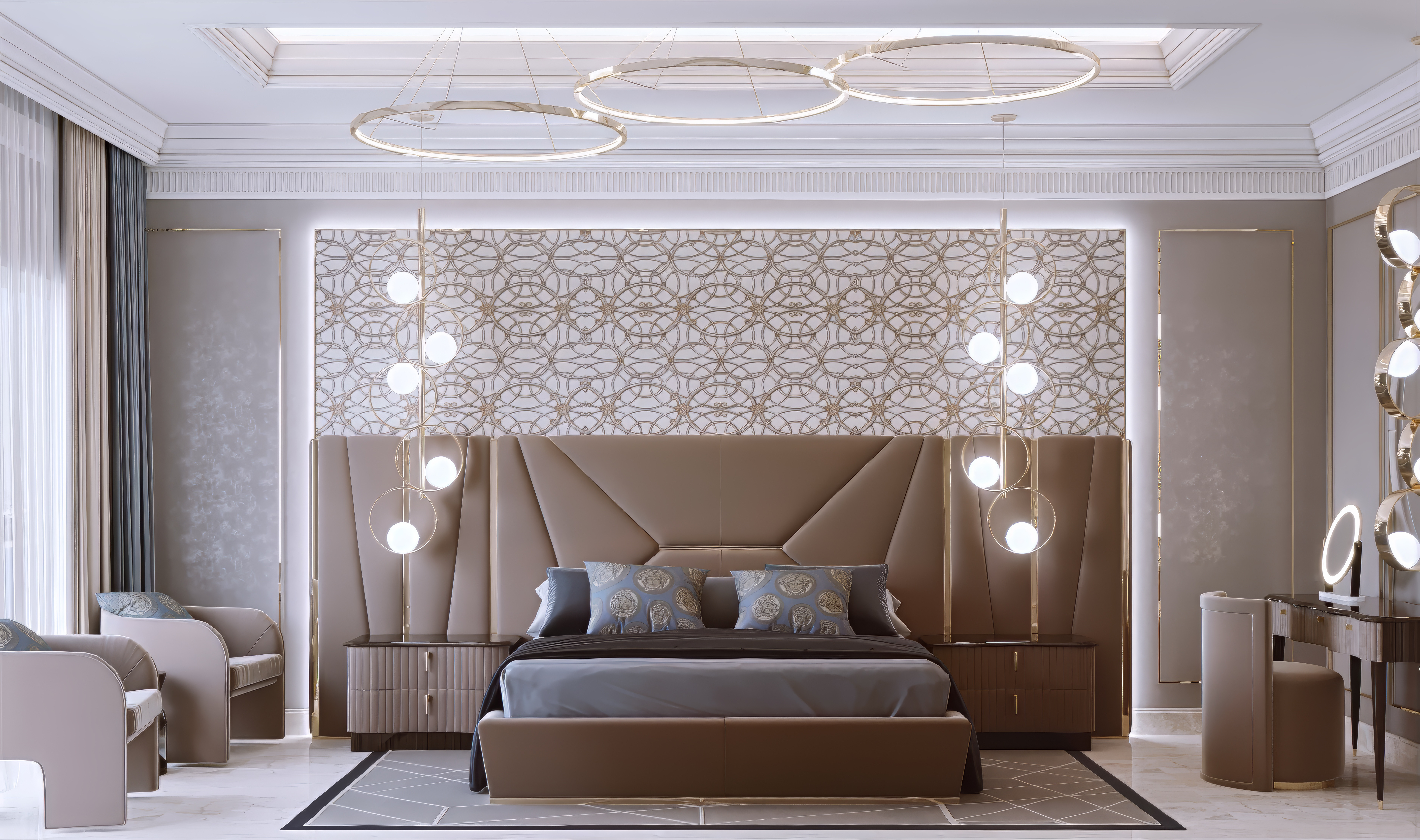 Charming Bedroom Interior Design in Dubai