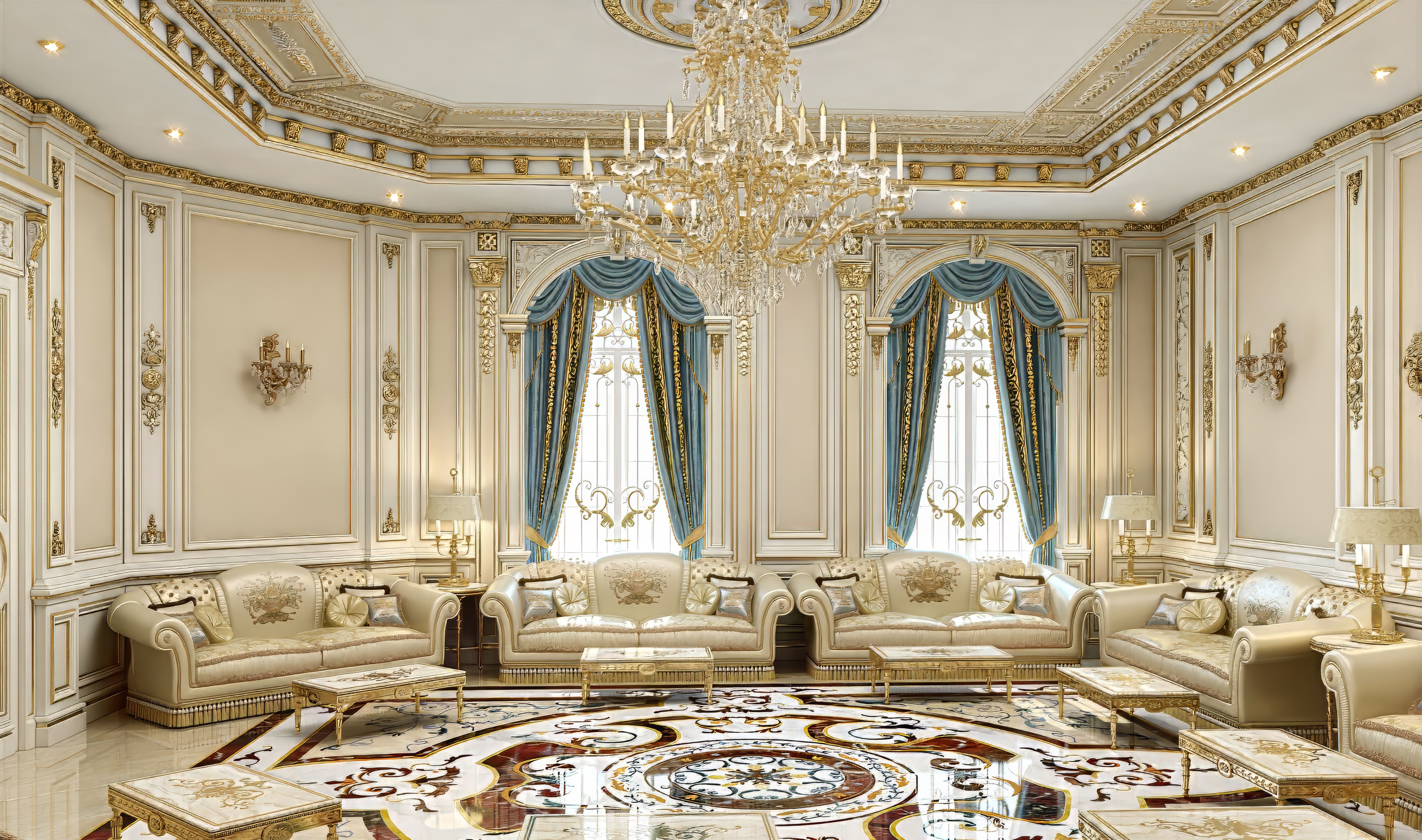 Luxury- Modern Family Sitting Room